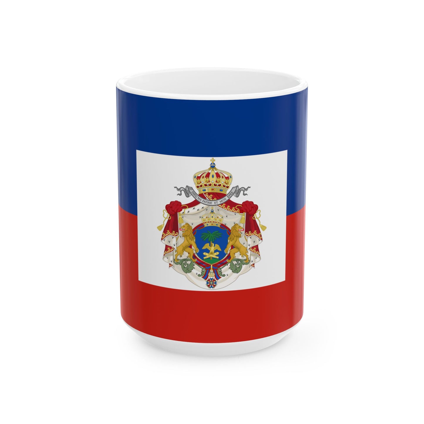 Imperial Flag of Haiti 1849-1859 (Haiti) White Coffee Mug-15oz-Go Mug Yourself
