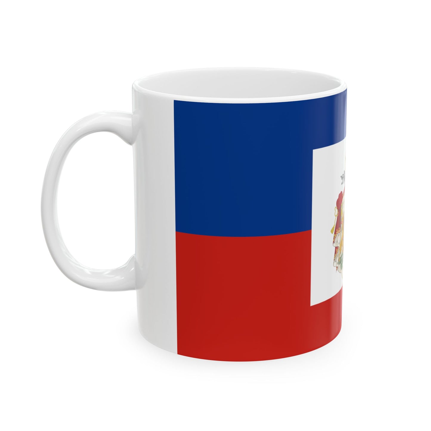 Imperial Flag of Haiti 1849-1859 (Haiti) White Coffee Mug-Go Mug Yourself