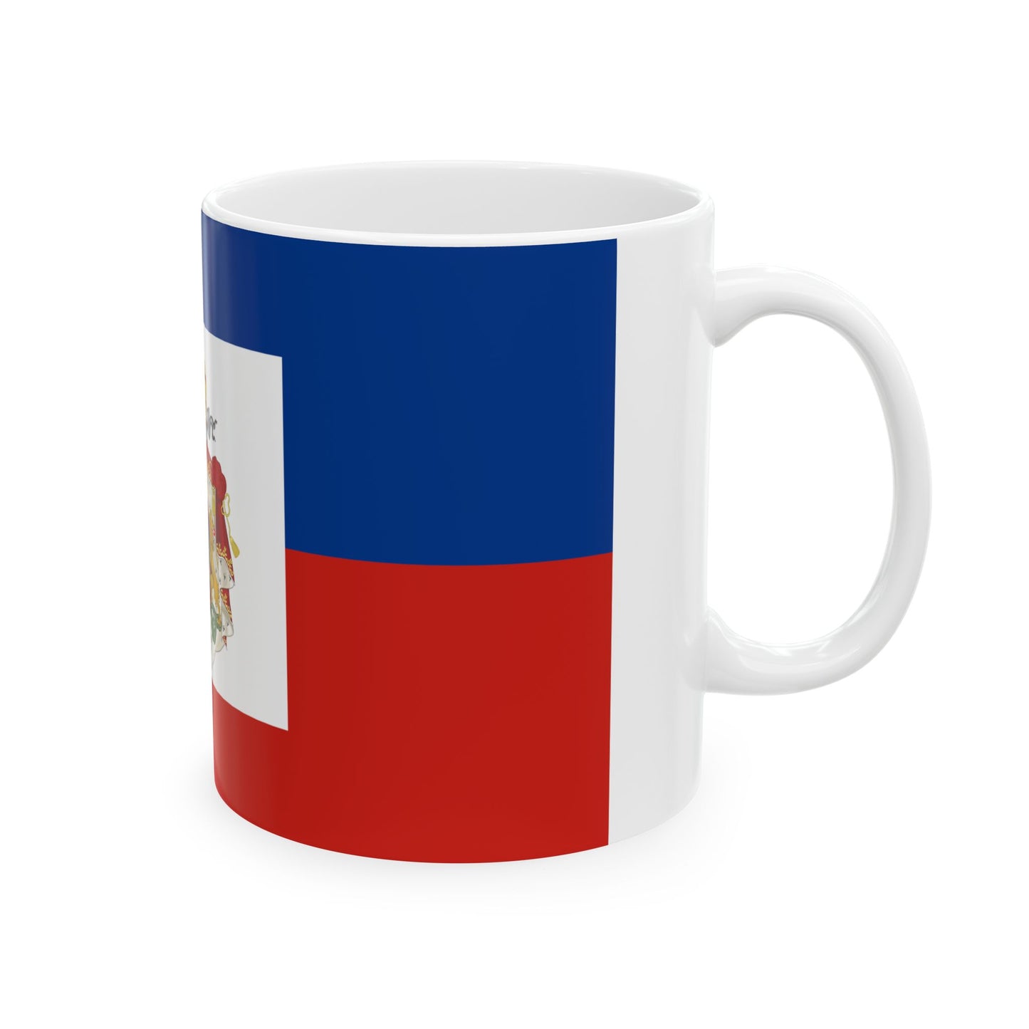 Imperial Flag of Haiti 1849-1859 (Haiti) White Coffee Mug-Go Mug Yourself
