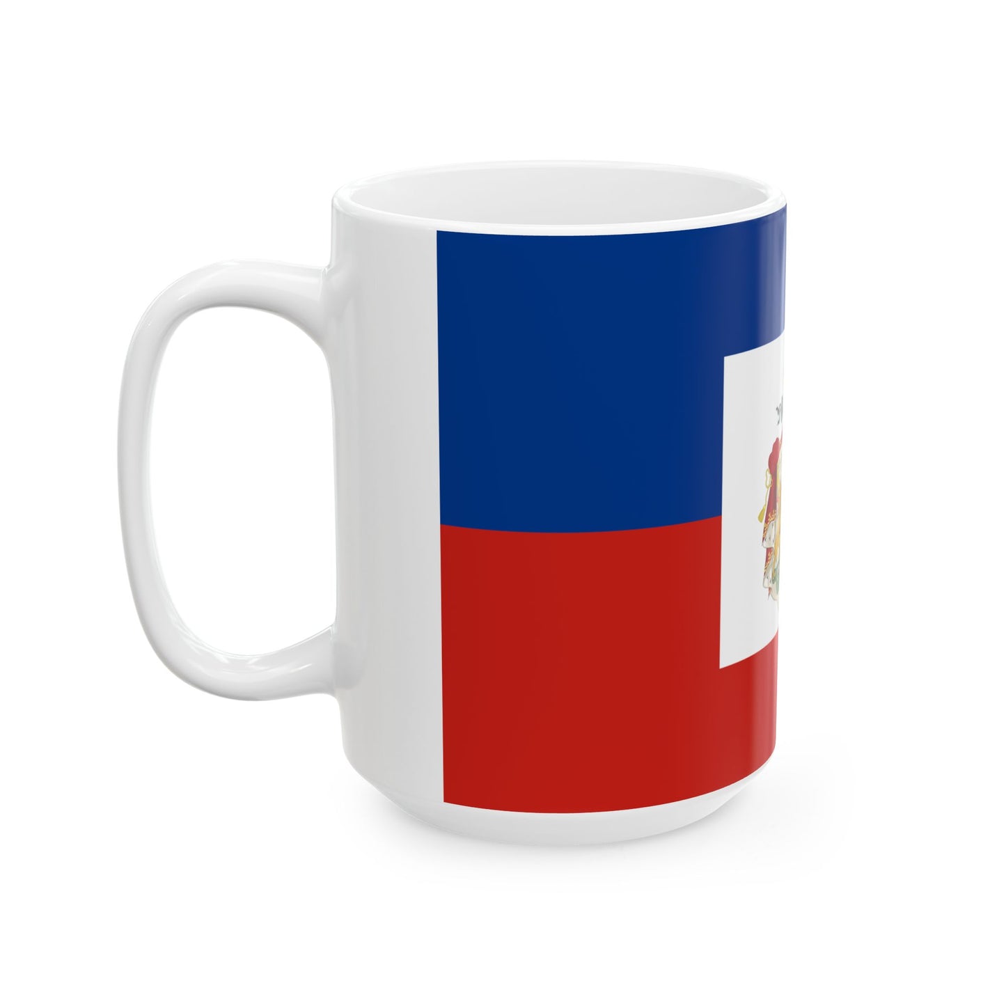 Imperial Flag of Haiti 1849-1859 (Haiti) White Coffee Mug-Go Mug Yourself
