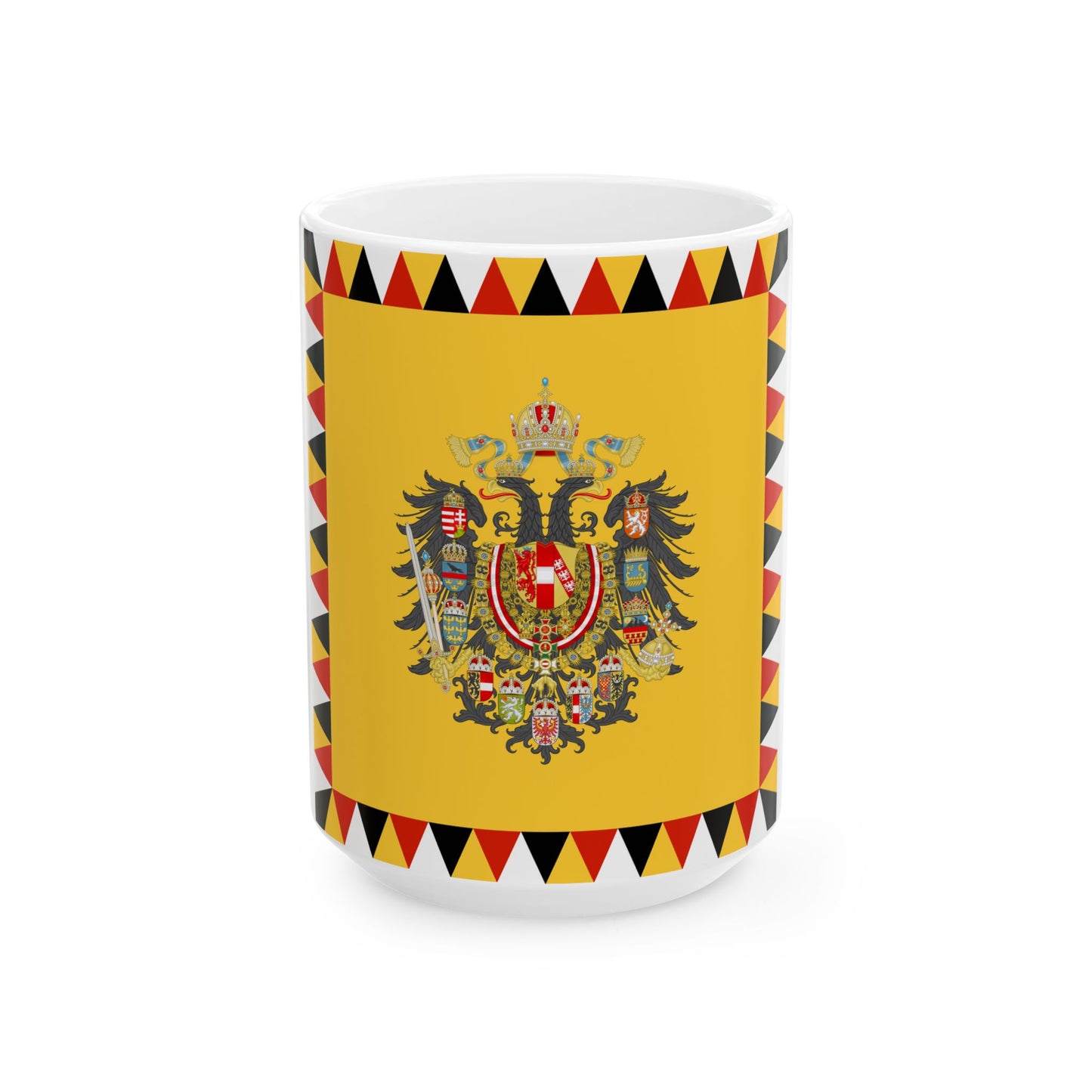 Imperial Standard of an Archduke of Austria 1894-1915 (Austria) White Coffee Mug-15oz-Go Mug Yourself