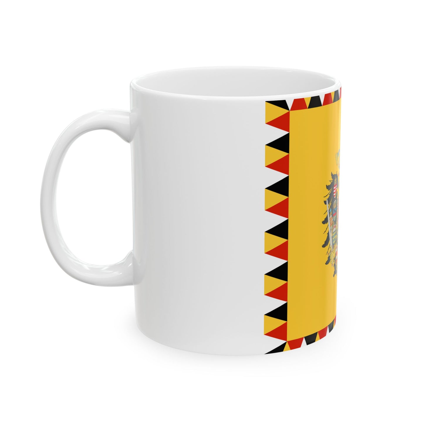 Imperial Standard of an Archduke of Austria 1894-1915 (Austria) White Coffee Mug-Go Mug Yourself