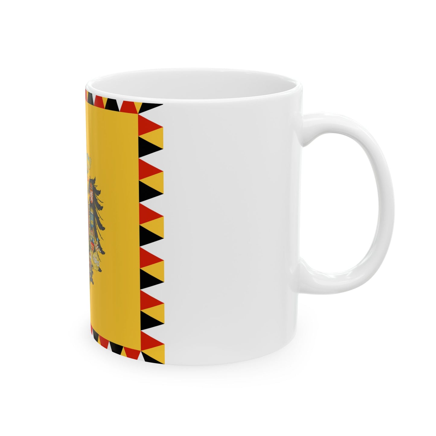 Imperial Standard of an Archduke of Austria 1894-1915 (Austria) White Coffee Mug-Go Mug Yourself