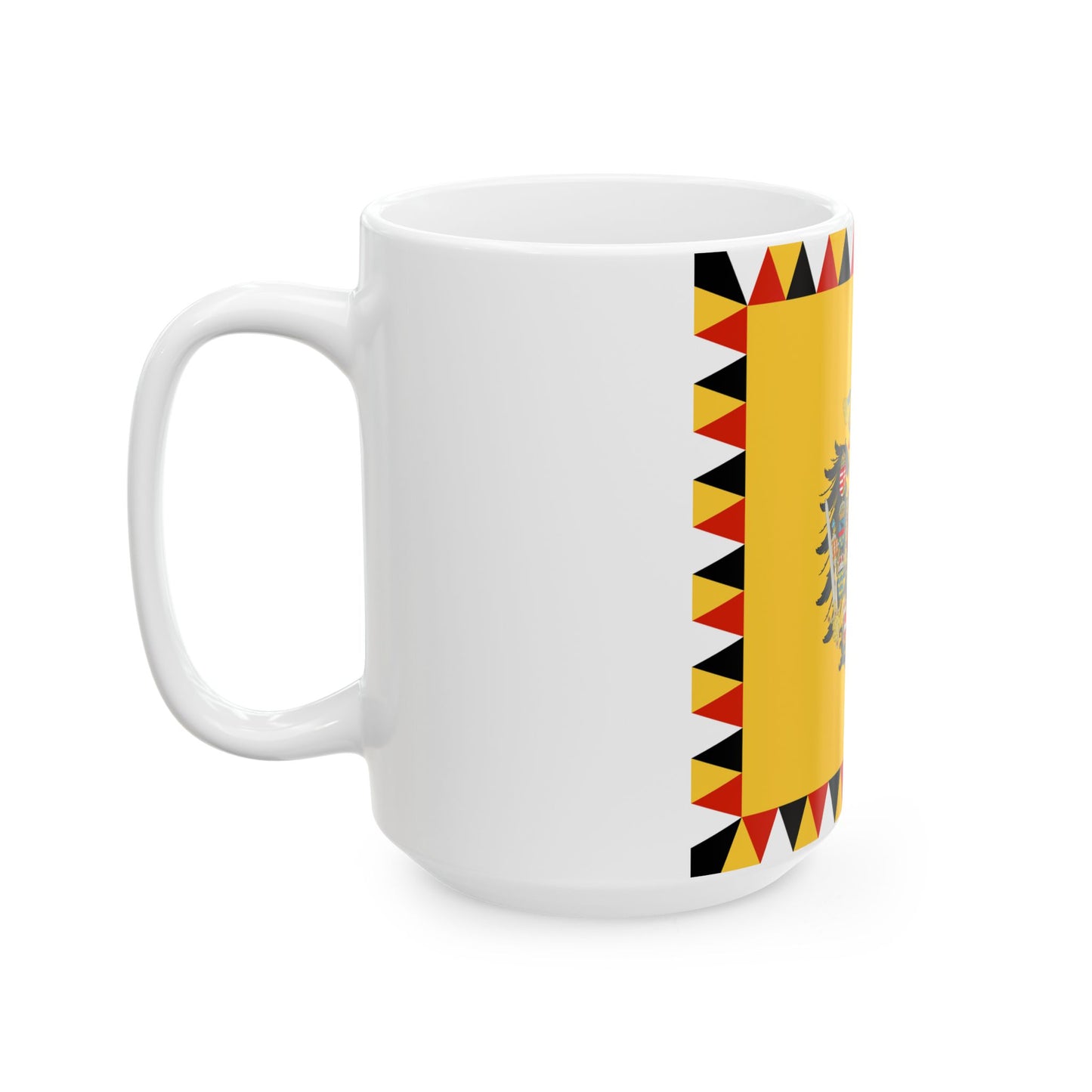 Imperial Standard of an Archduke of Austria 1894-1915 (Austria) White Coffee Mug-Go Mug Yourself