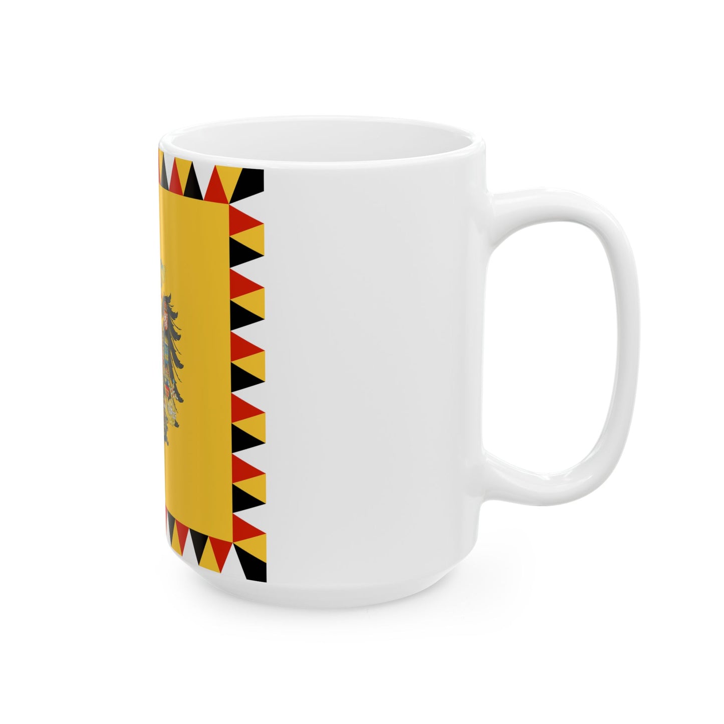 Imperial Standard of an Archduke of Austria 1894-1915 (Austria) White Coffee Mug-Go Mug Yourself