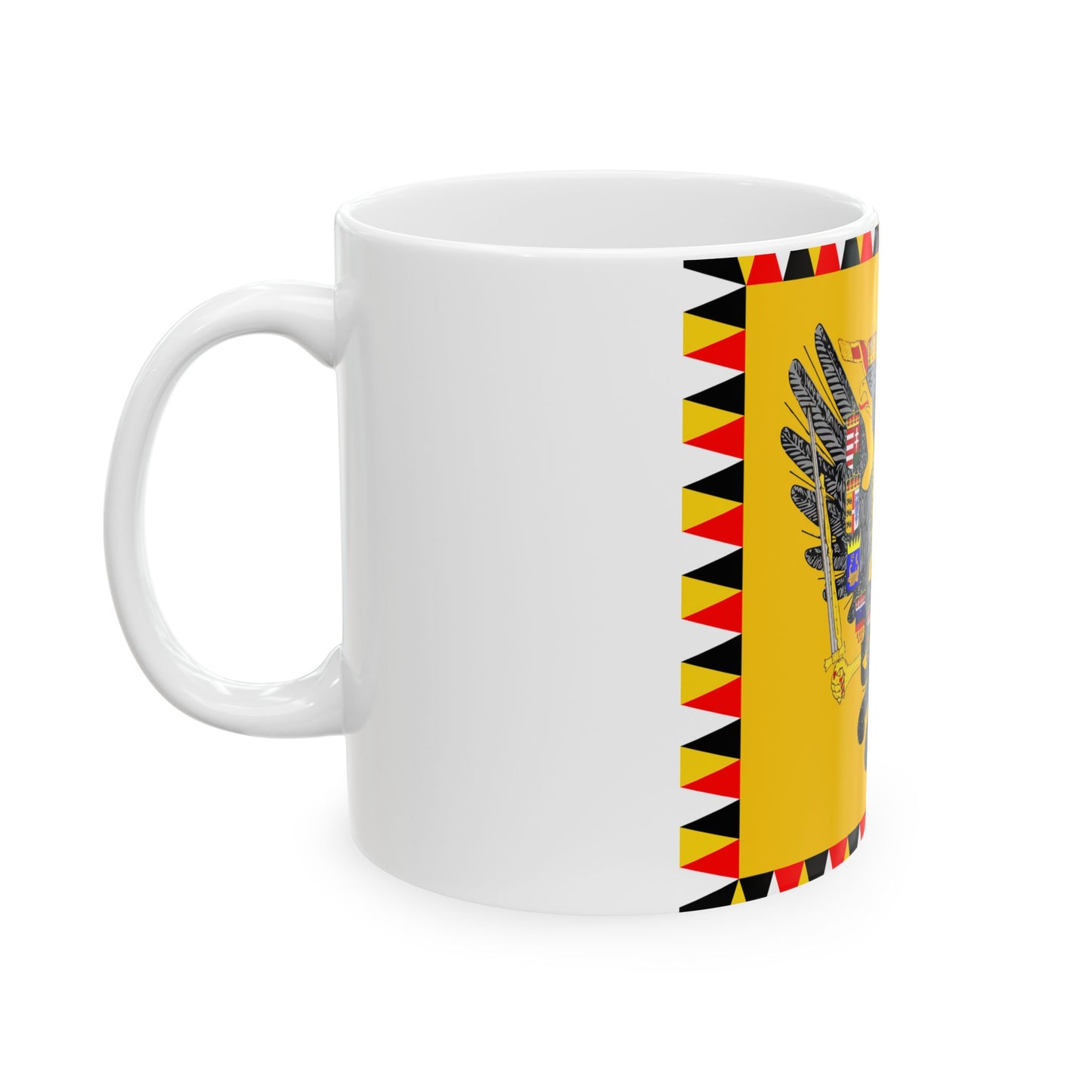 Imperial Standard of Austria 1828-Late 19th Century (Austria) White Coffee Mug-Go Mug Yourself