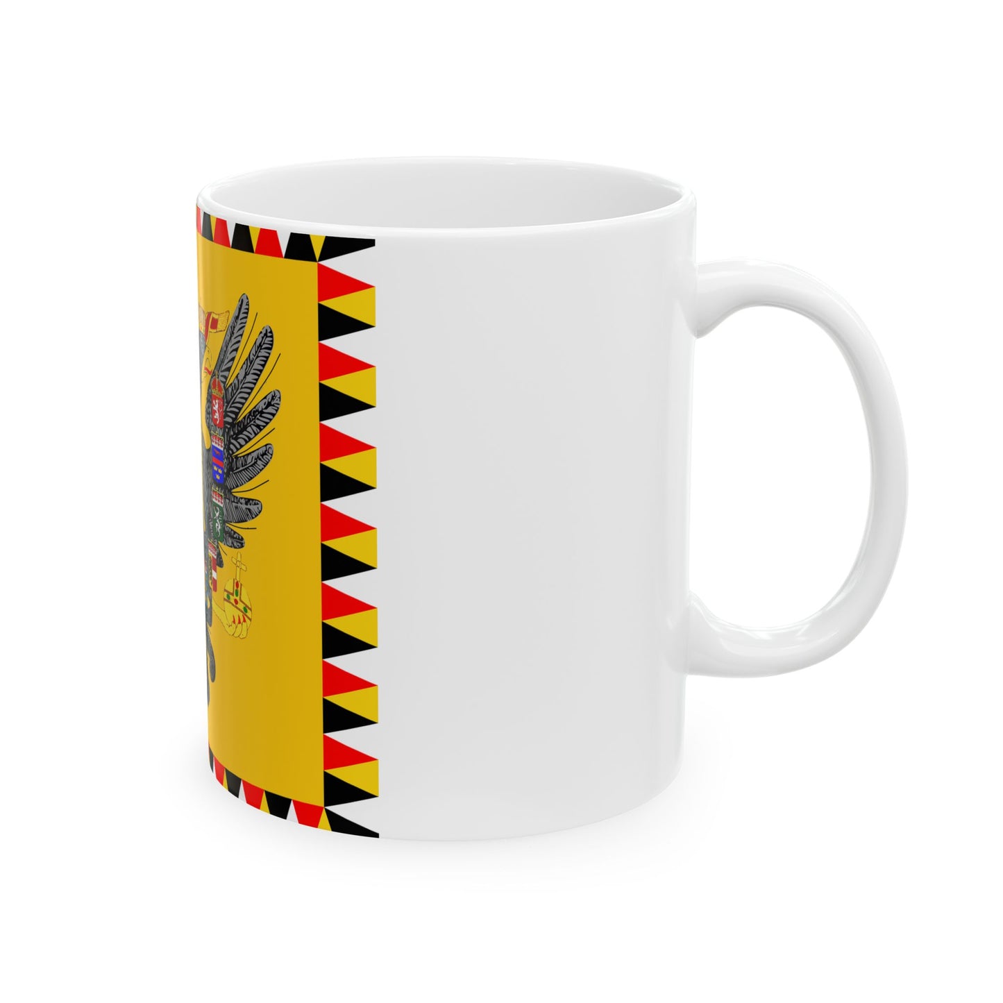 Imperial Standard of Austria 1828-Late 19th Century (Austria) White Coffee Mug-Go Mug Yourself