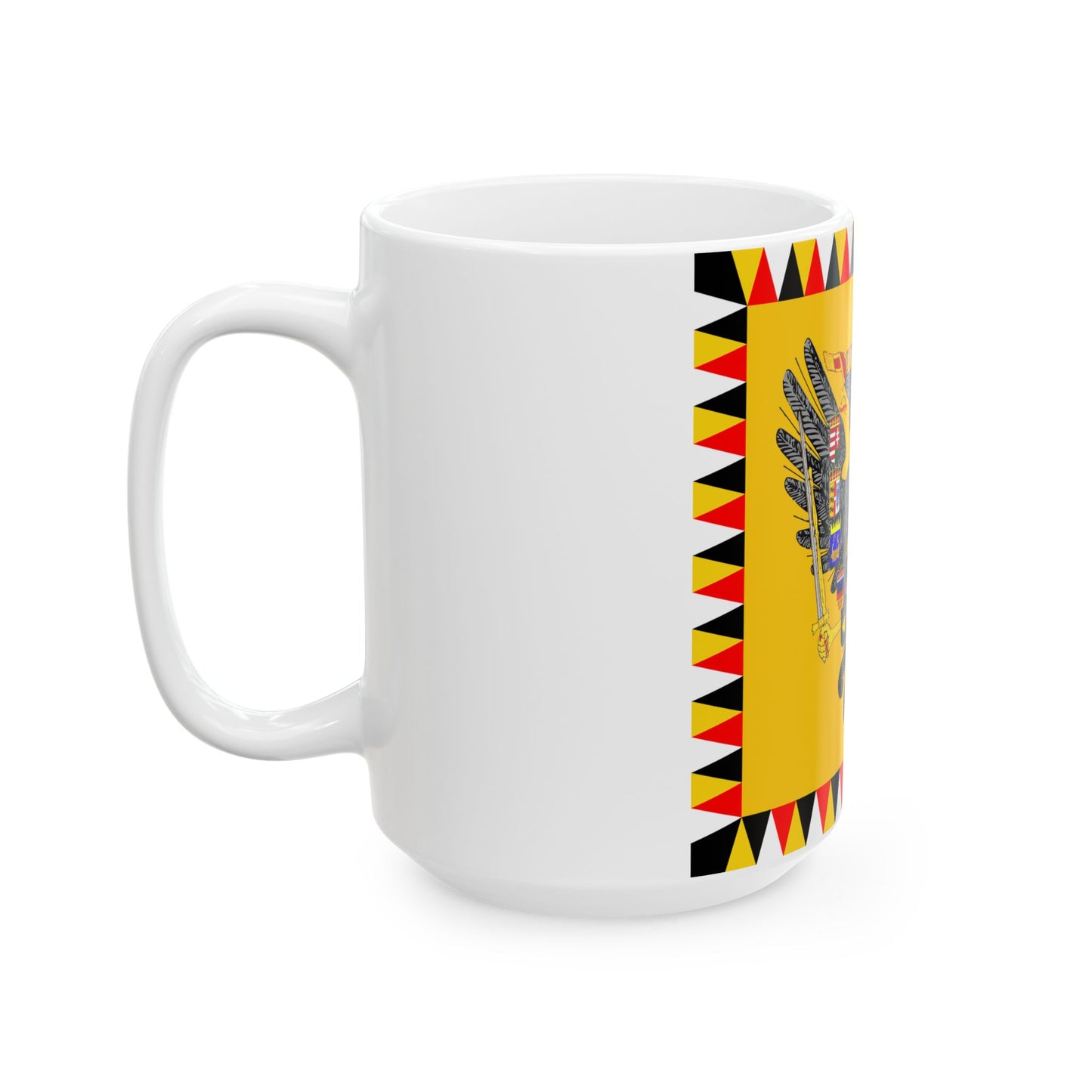 Imperial Standard of Austria 1828-Late 19th Century (Austria) White Coffee Mug-Go Mug Yourself