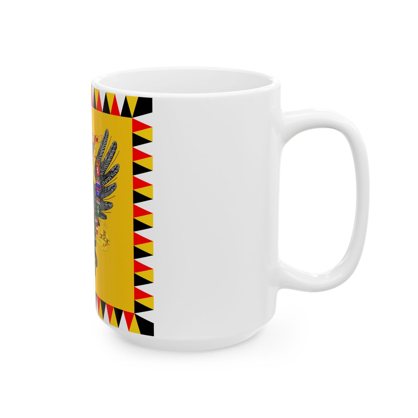 Imperial Standard of Austria 1828-Late 19th Century (Austria) White Coffee Mug-Go Mug Yourself