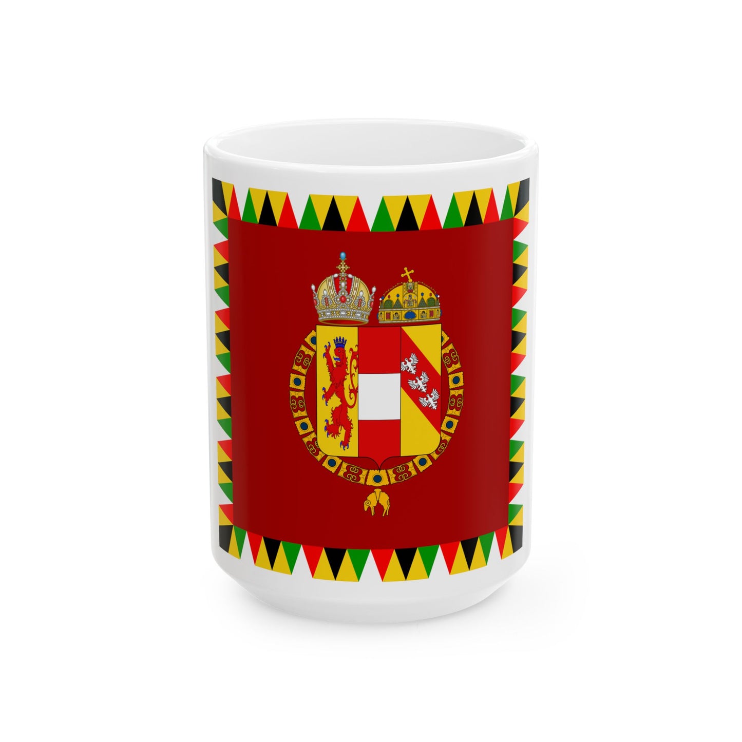 Imperial Standard of Austria-Hungary 1915-1918 (Austria) White Coffee Mug-15oz-Go Mug Yourself