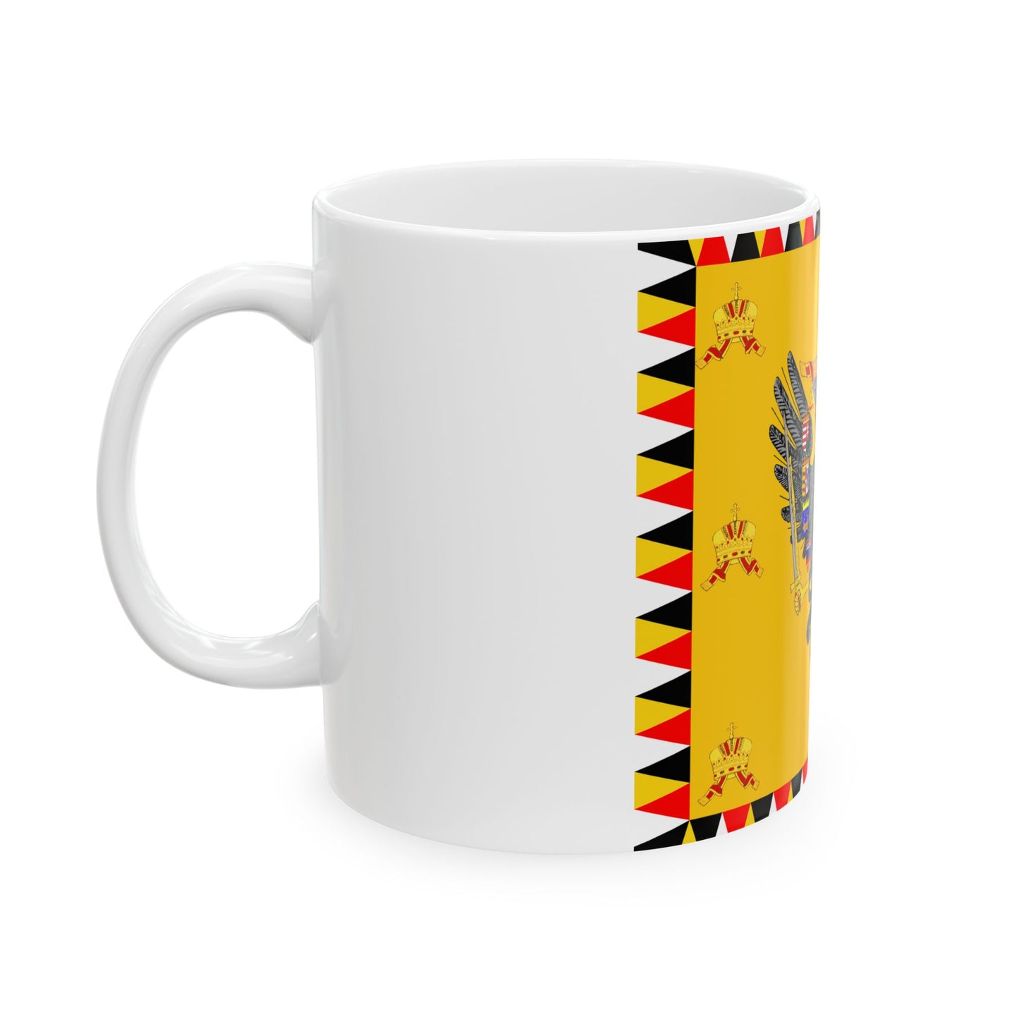 Imperial Standard of Austria-Hungary Before 1915 (Austria) White Coffee Mug-Go Mug Yourself