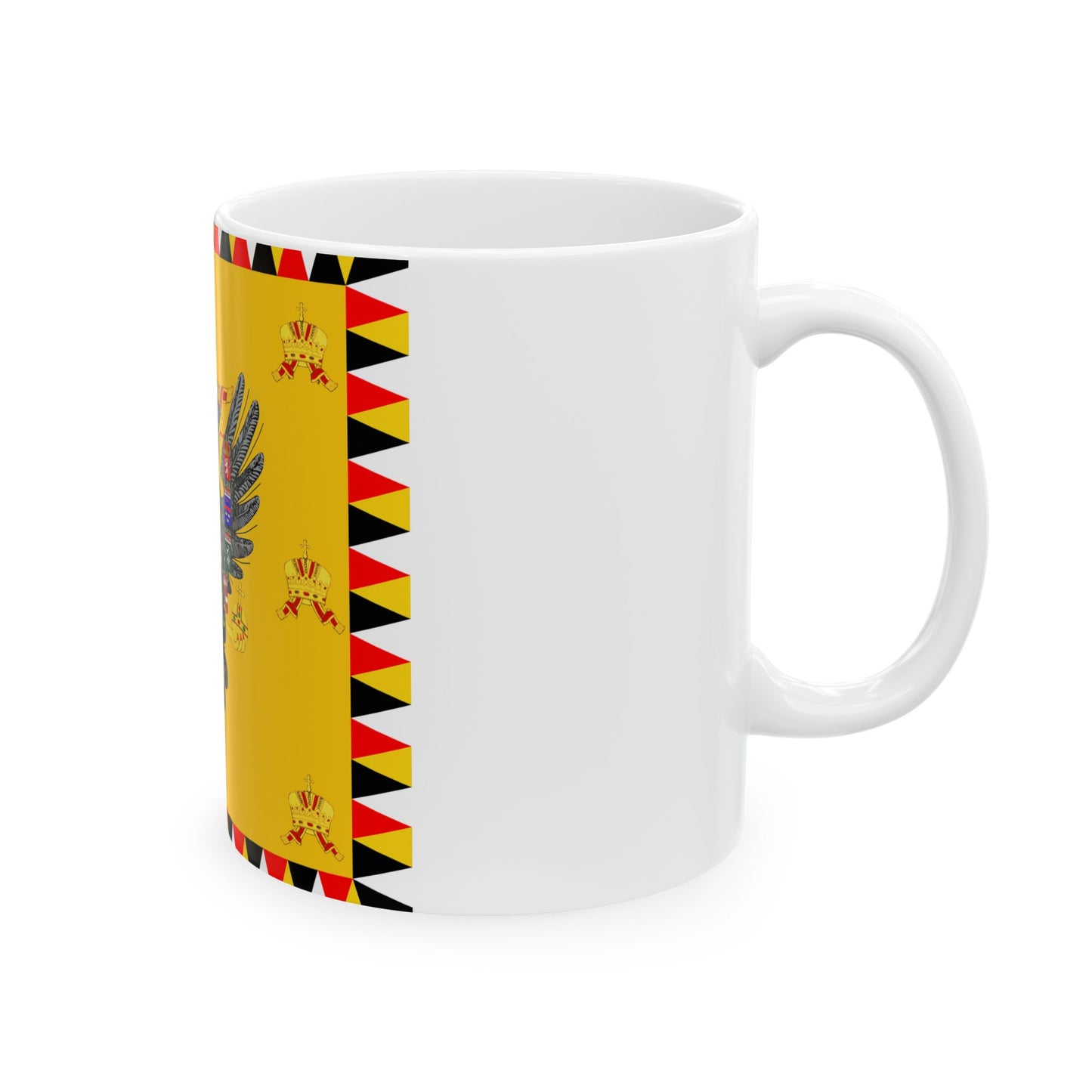 Imperial Standard of Austria-Hungary Before 1915 (Austria) White Coffee Mug-Go Mug Yourself