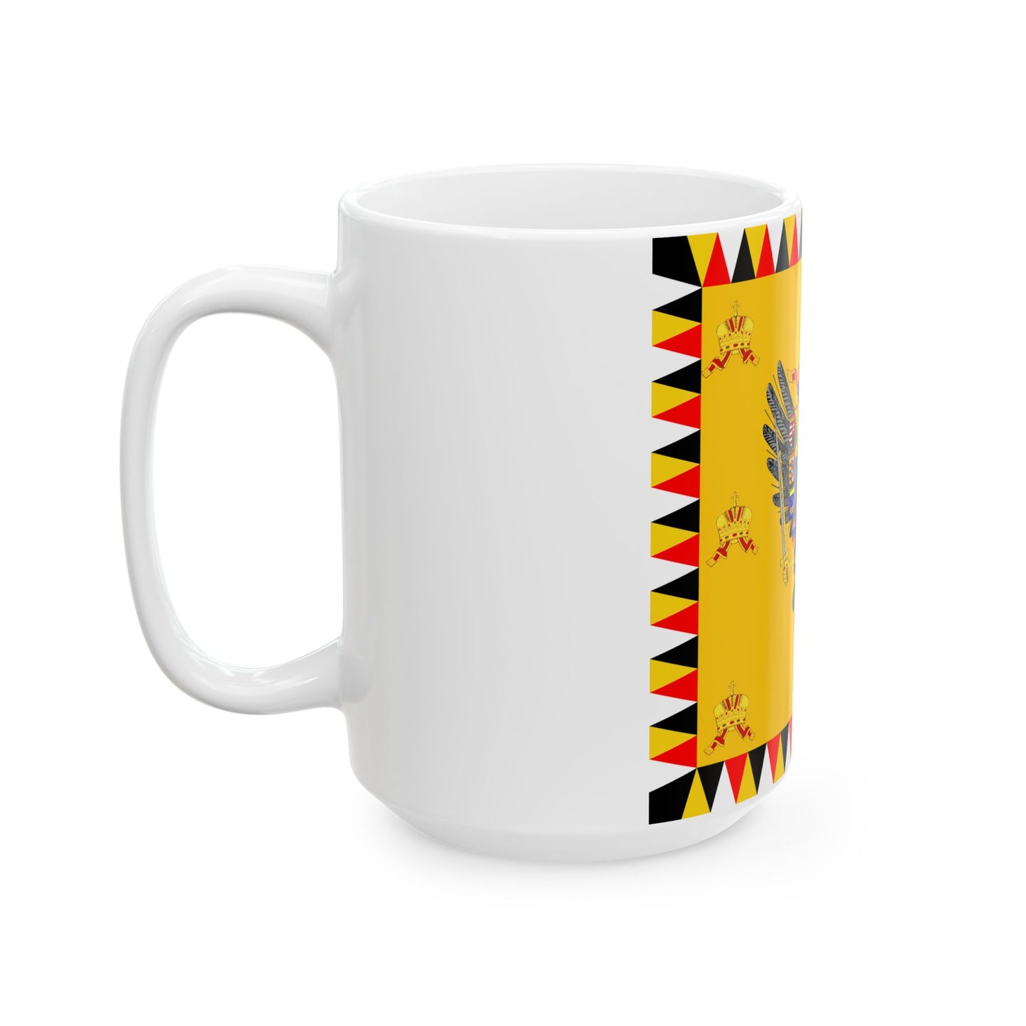 Imperial Standard of Austria-Hungary Before 1915 (Austria) White Coffee Mug-Go Mug Yourself