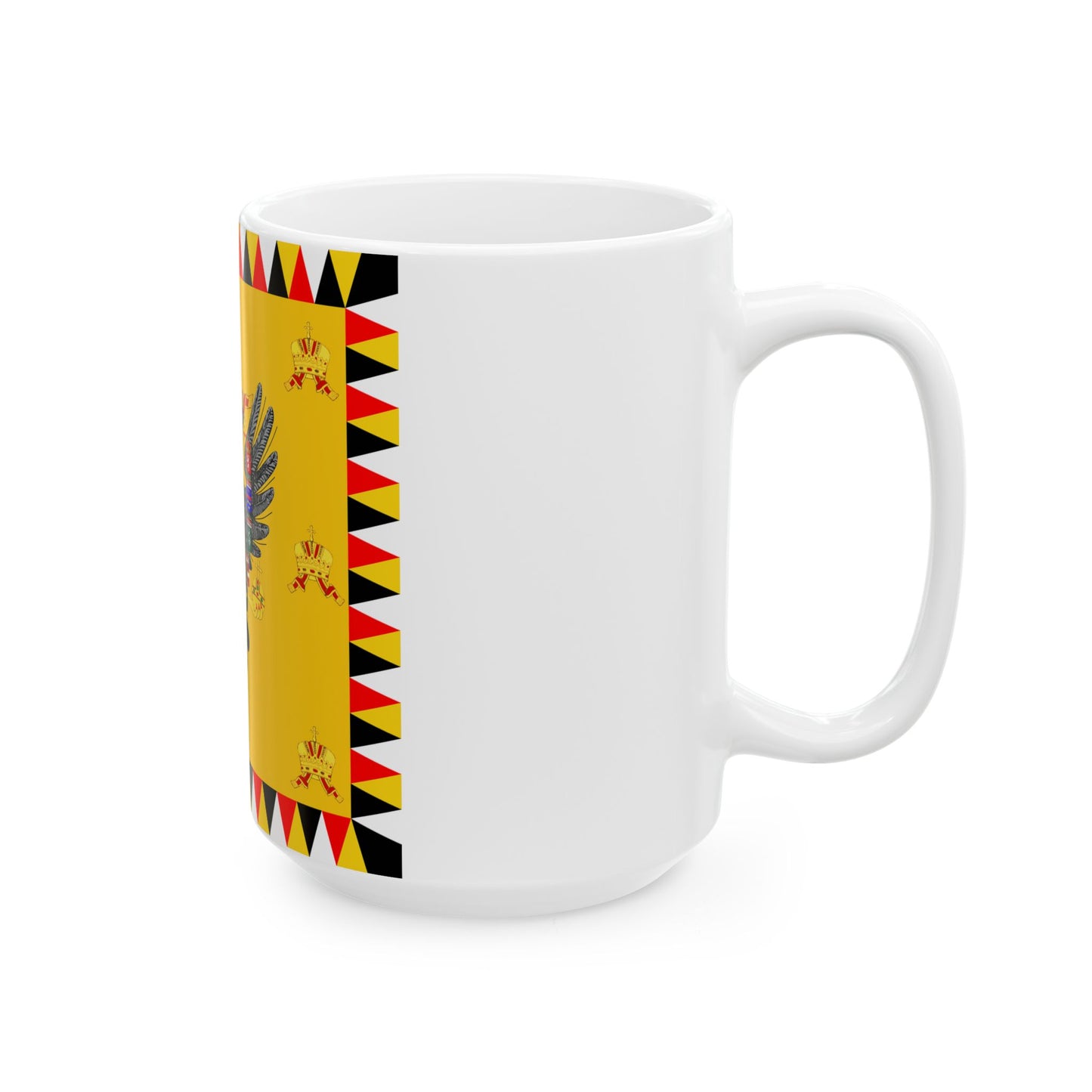 Imperial Standard of Austria-Hungary Before 1915 (Austria) White Coffee Mug-Go Mug Yourself