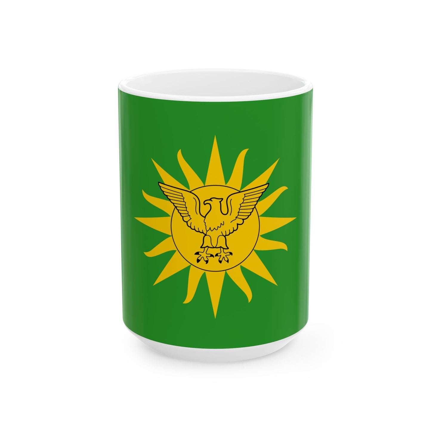 Imperial Standard of Bokassa I 1976-1979 (Central African Republic) White Coffee Mug-15oz-Go Mug Yourself