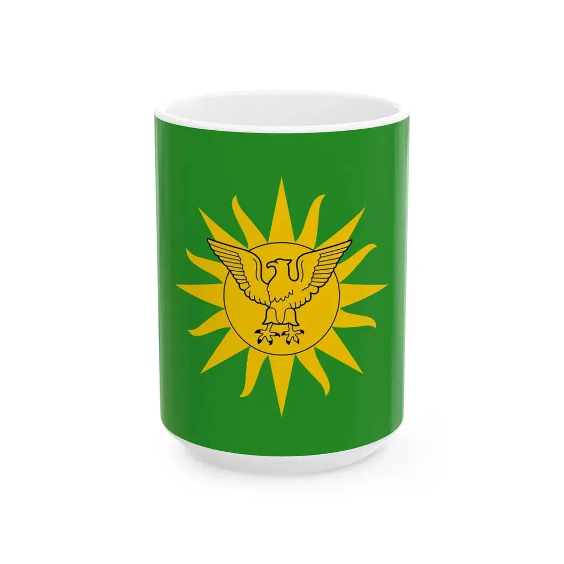 Imperial Standard of Bokassa I 1976-1979 (Central African Republic) White Coffee Mug 15oz - Go Mug Yourself