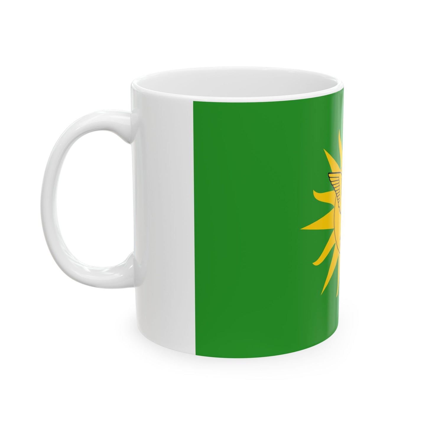 Imperial Standard of Bokassa I 1976-1979 (Central African Republic) White Coffee Mug-Go Mug Yourself