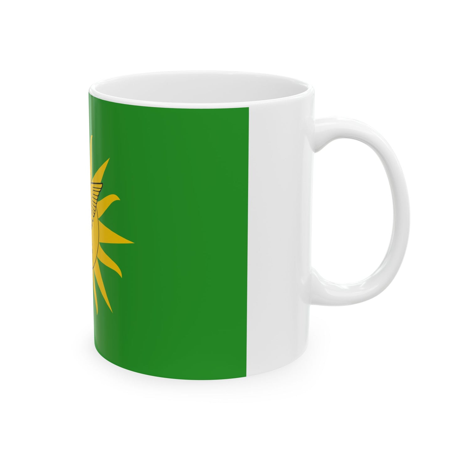 Imperial Standard of Bokassa I 1976-1979 (Central African Republic) White Coffee Mug-Go Mug Yourself