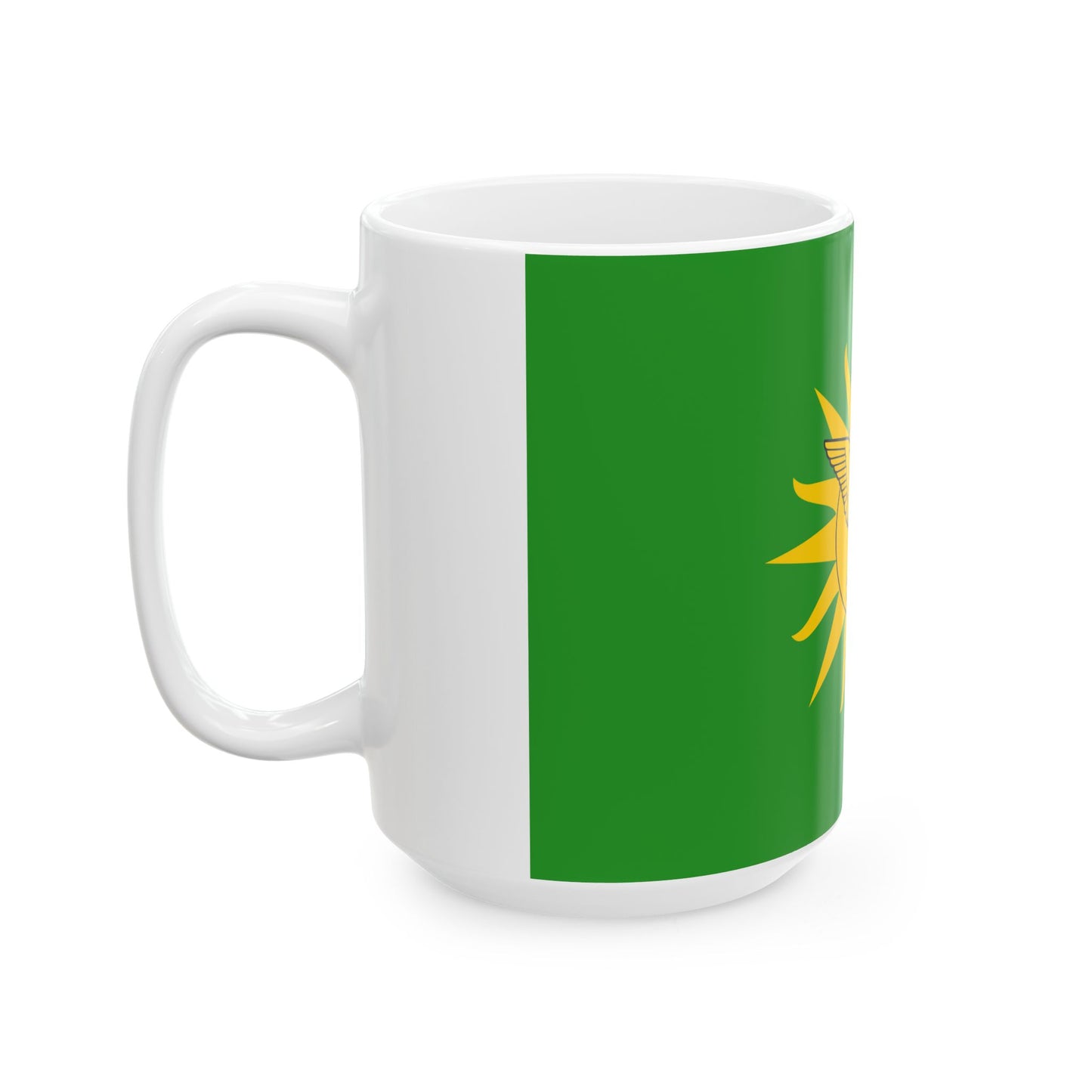 Imperial Standard of Bokassa I 1976-1979 (Central African Republic) White Coffee Mug-Go Mug Yourself