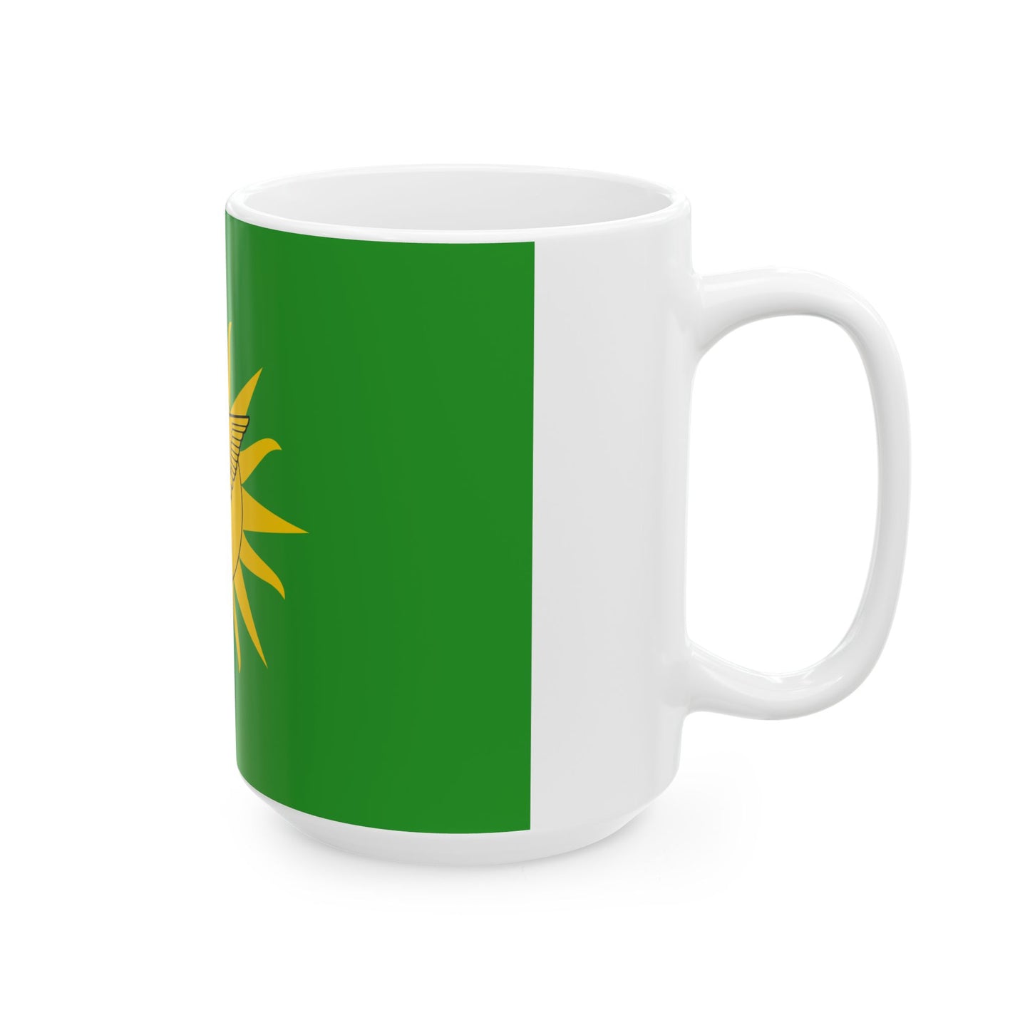 Imperial Standard of Bokassa I 1976-1979 (Central African Republic) White Coffee Mug-Go Mug Yourself