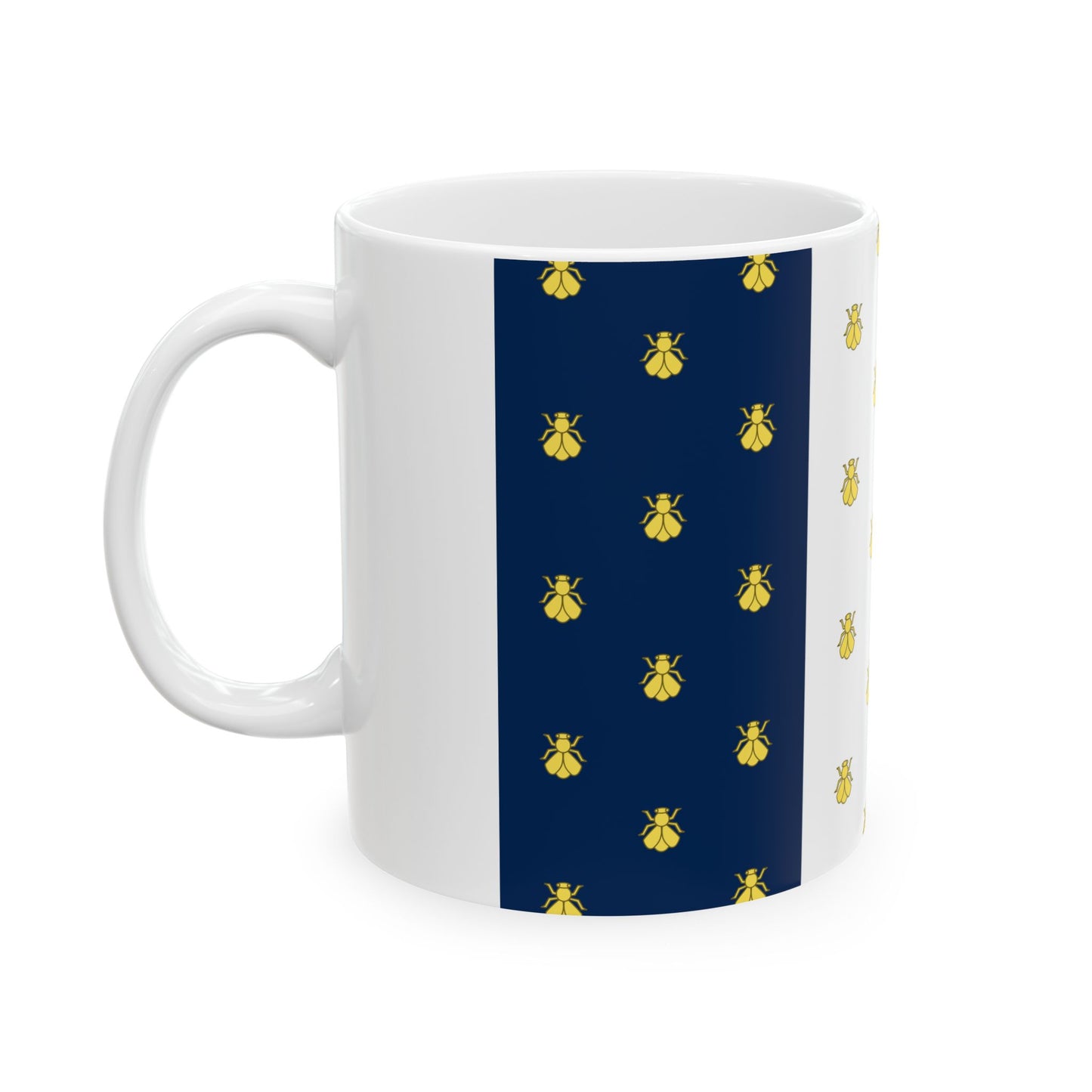 Imperial Standard of Napoleon Eugene Bonaparte (France) White Coffee Mug-Go Mug Yourself