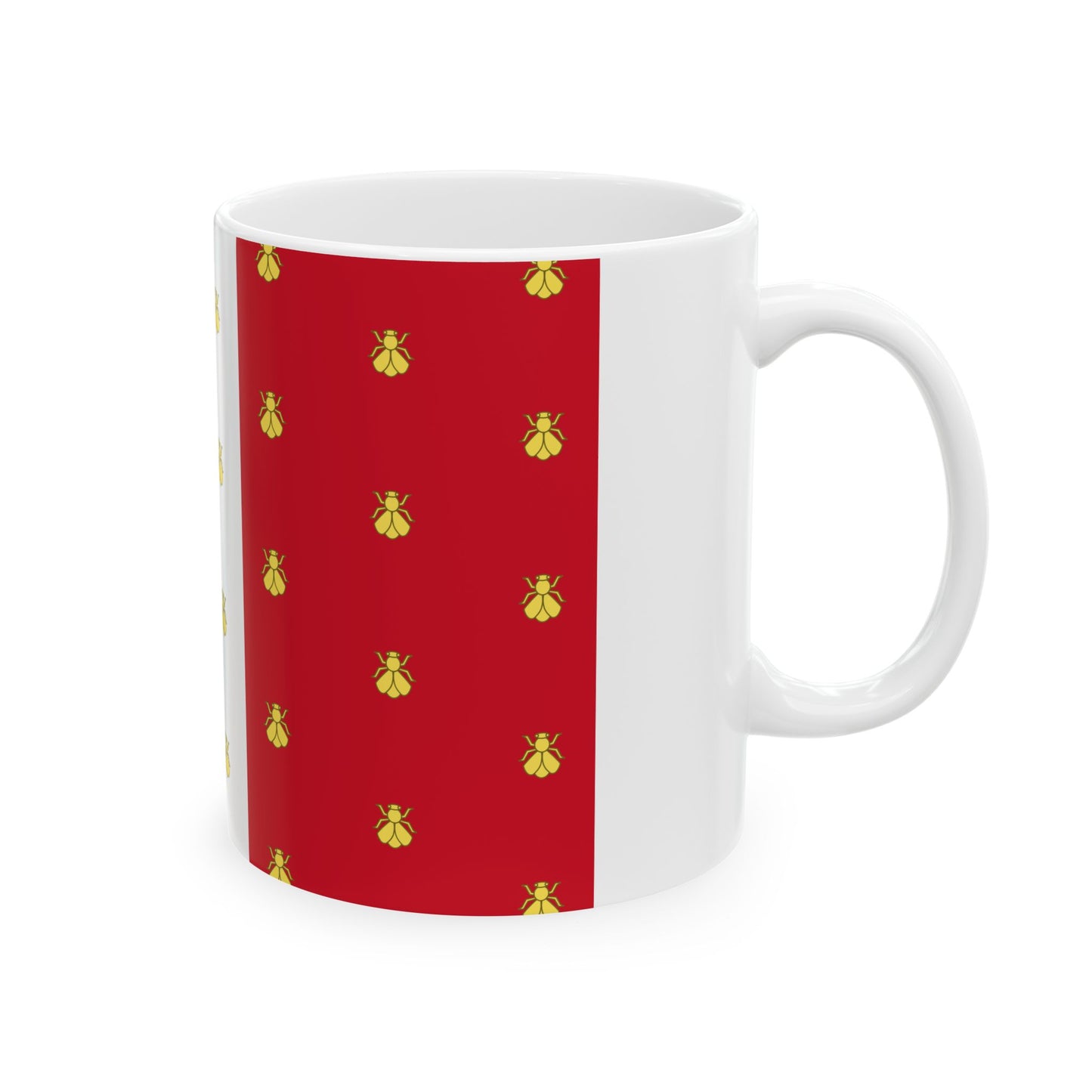 Imperial Standard of Napoleon Eugene Bonaparte (France) White Coffee Mug-Go Mug Yourself