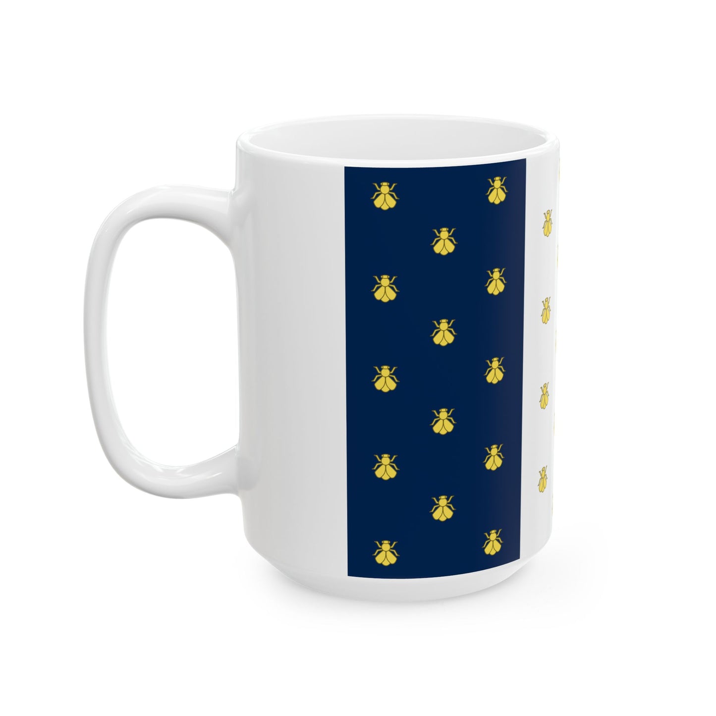 Imperial Standard of Napoleon Eugene Bonaparte (France) White Coffee Mug-Go Mug Yourself