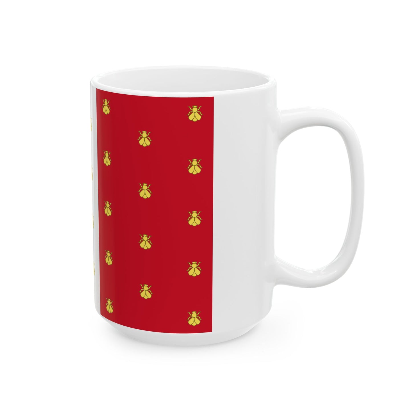 Imperial Standard of Napoleon Eugene Bonaparte (France) White Coffee Mug-Go Mug Yourself