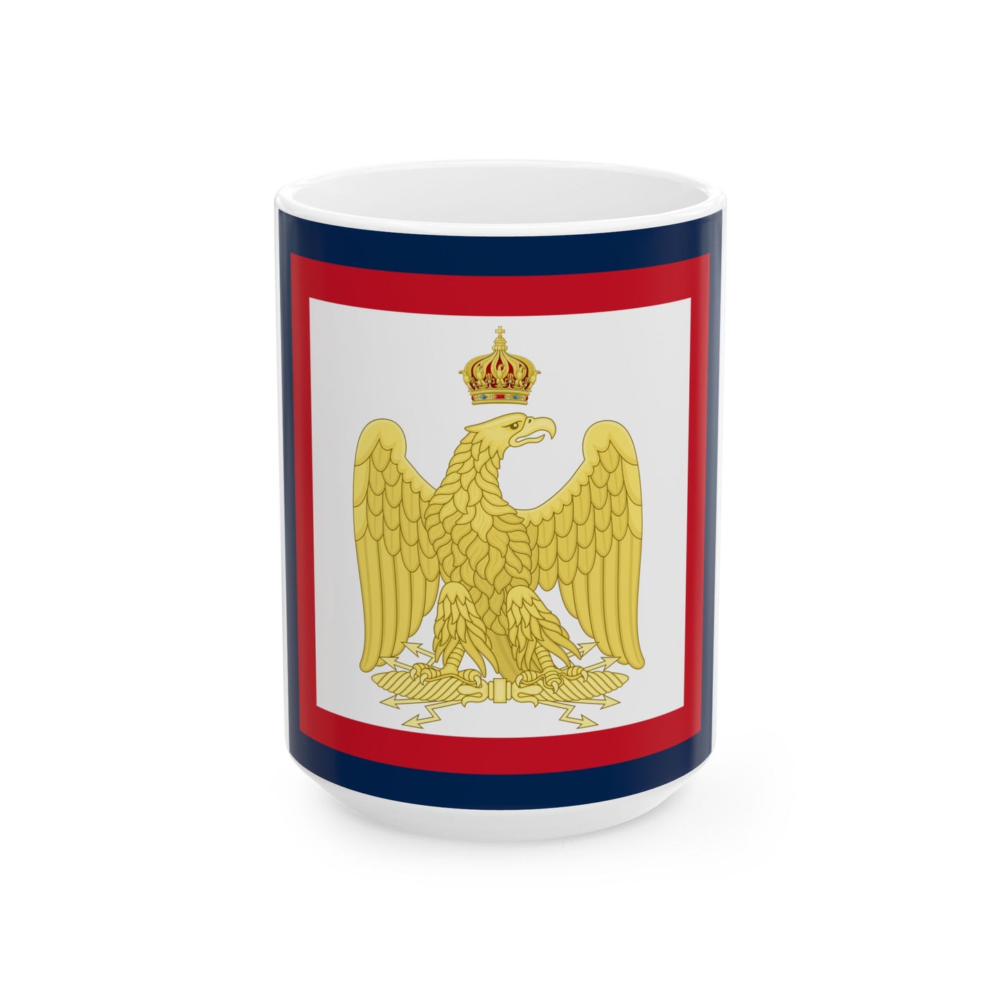 Imperial Standard of Napoleon I (France) White Coffee Mug-15oz-Go Mug Yourself