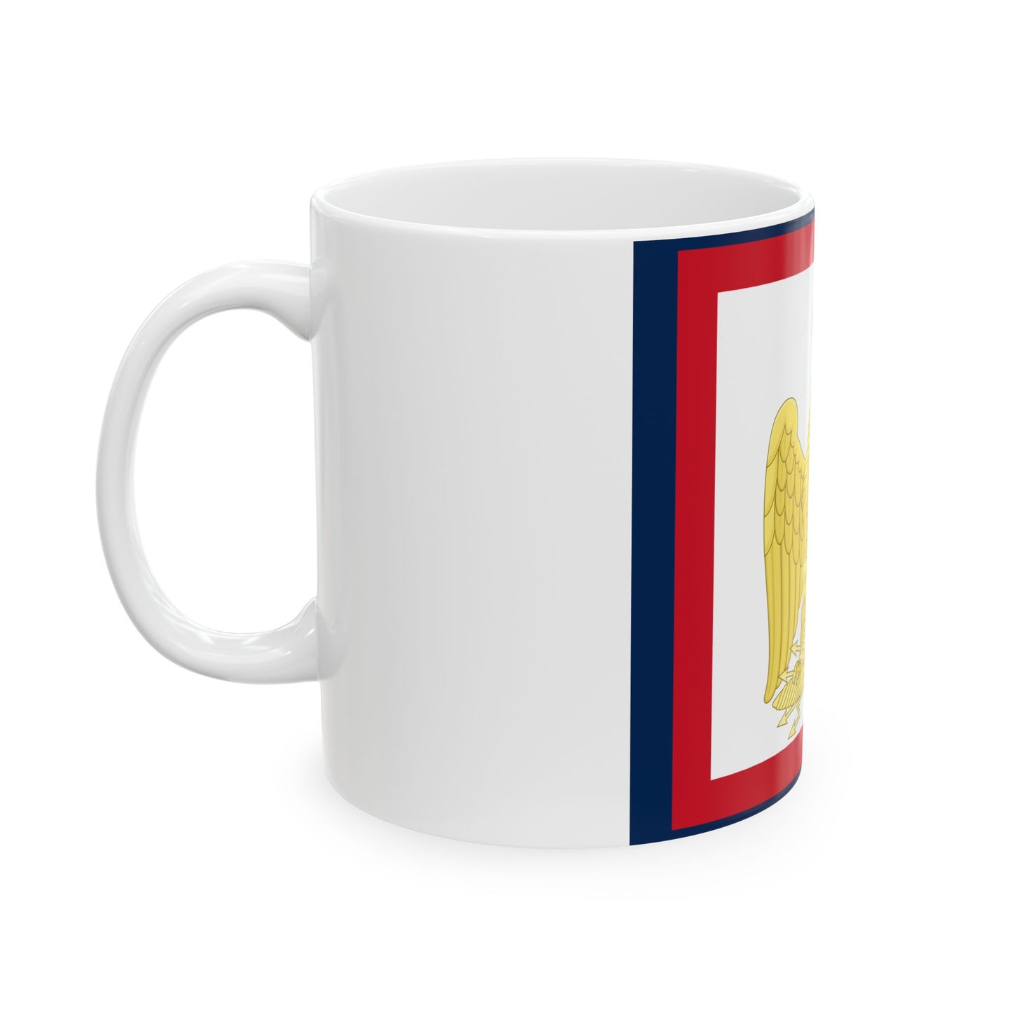 Imperial Standard of Napoleon I (France) White Coffee Mug-Go Mug Yourself