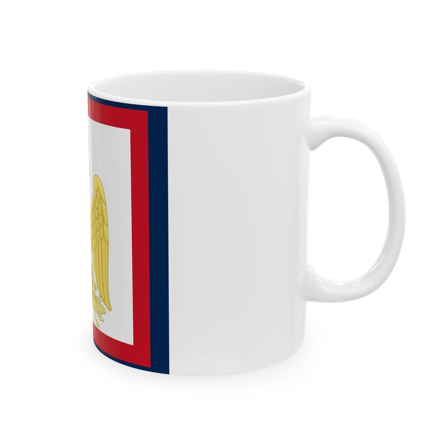 Imperial Standard of Napoleon I (France) White Coffee Mug-Go Mug Yourself