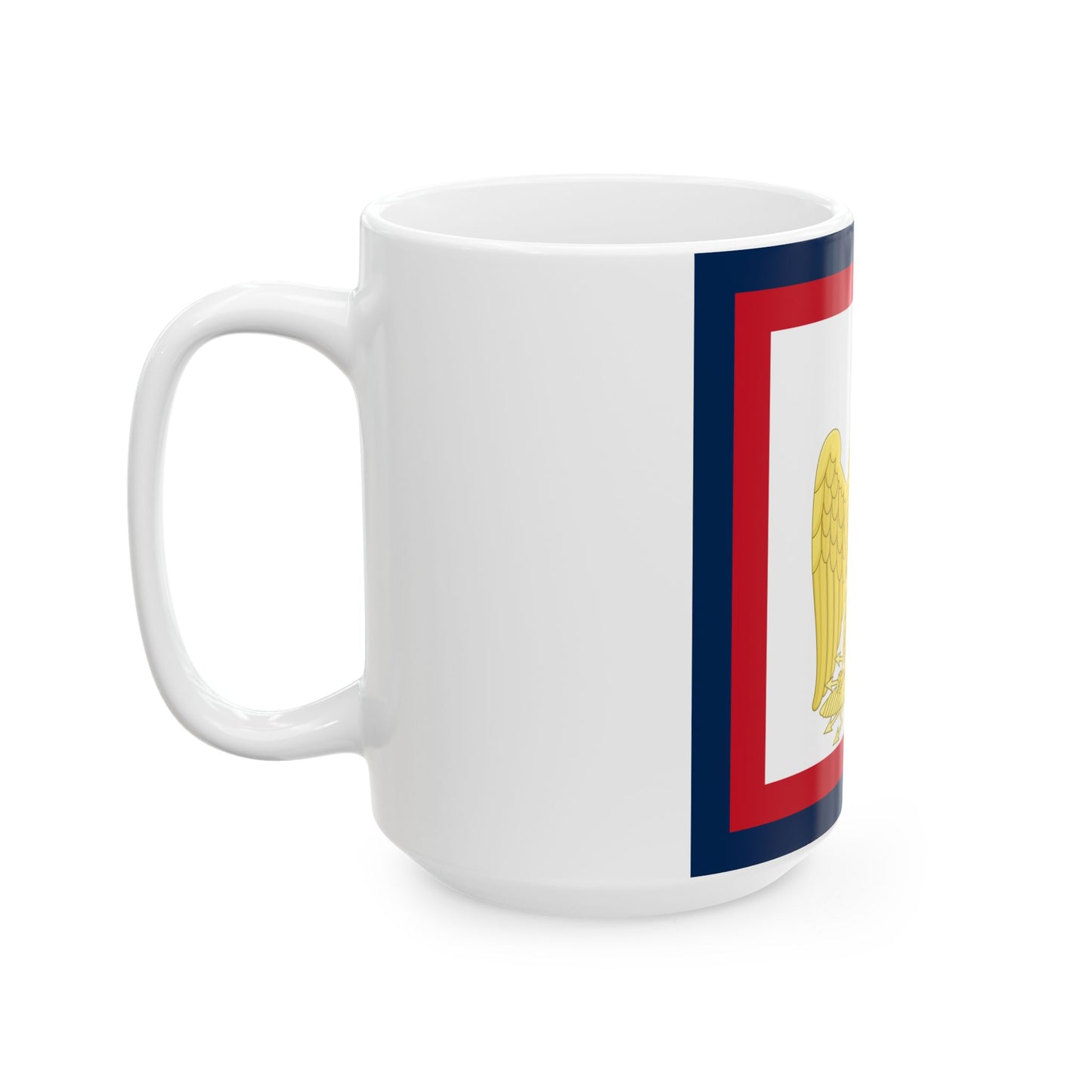 Imperial Standard of Napoleon I (France) White Coffee Mug-Go Mug Yourself