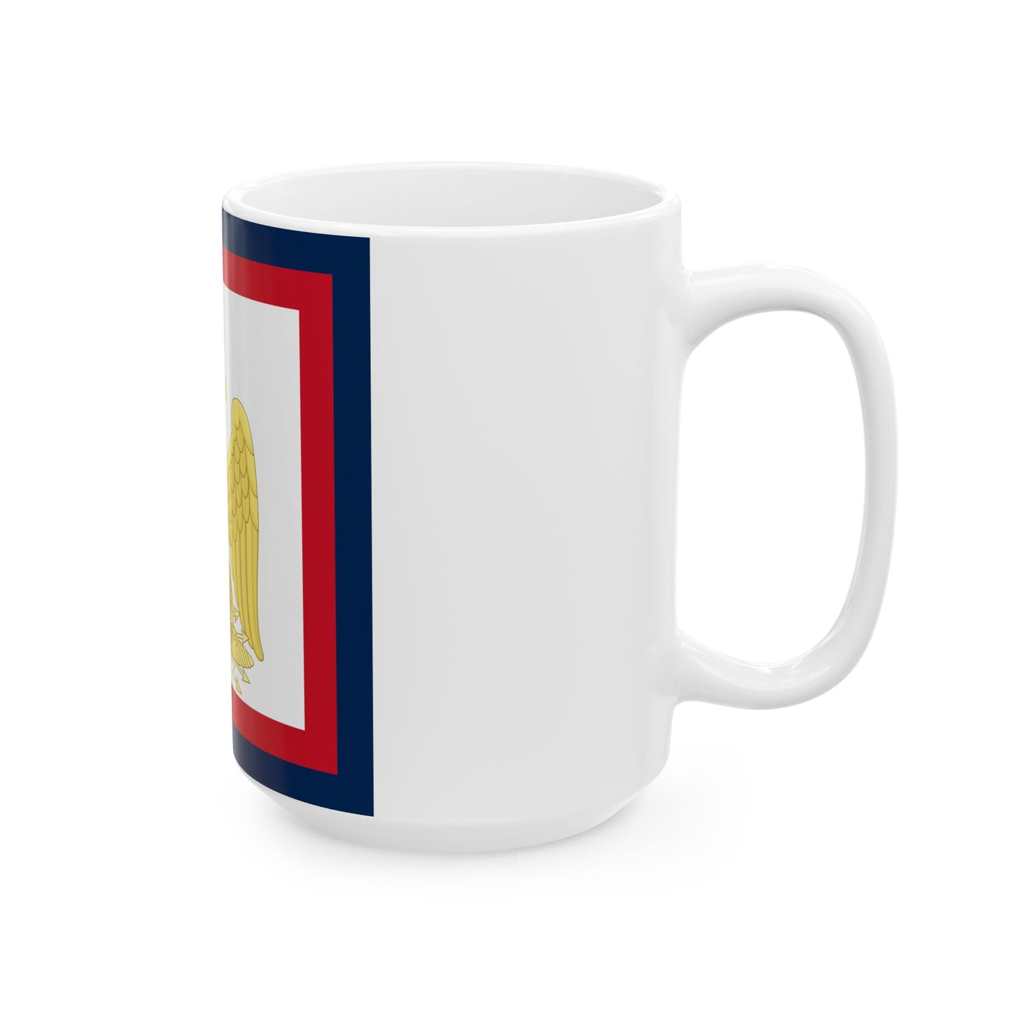 Imperial Standard of Napoleon I (France) White Coffee Mug-Go Mug Yourself