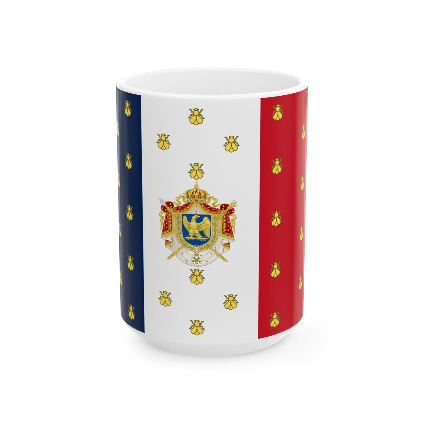 Imperial Standard of Napoleon III (France) White Coffee Mug-15oz-Go Mug Yourself