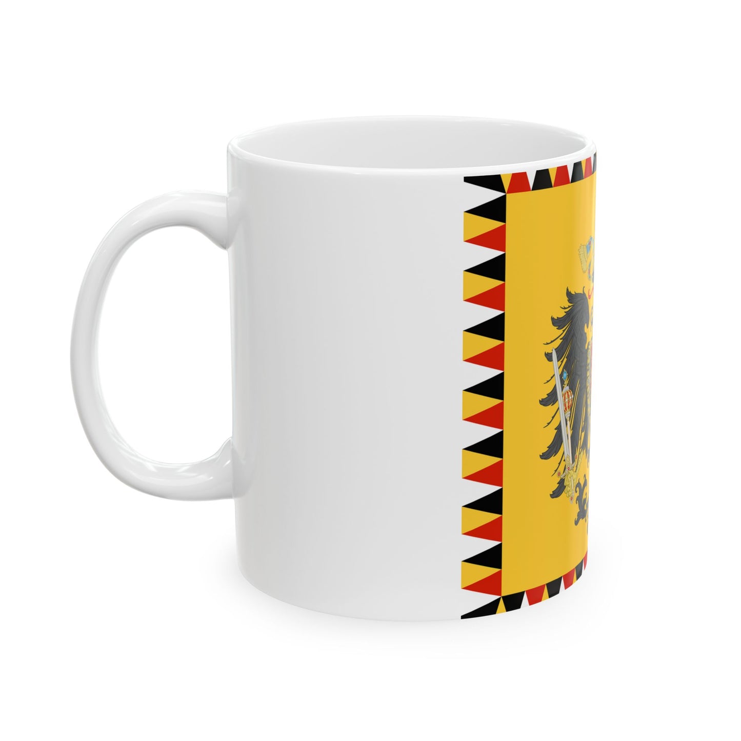 Imperial Standard of the Austrian Empire 1815-1866 (Austria) White Coffee Mug-Go Mug Yourself