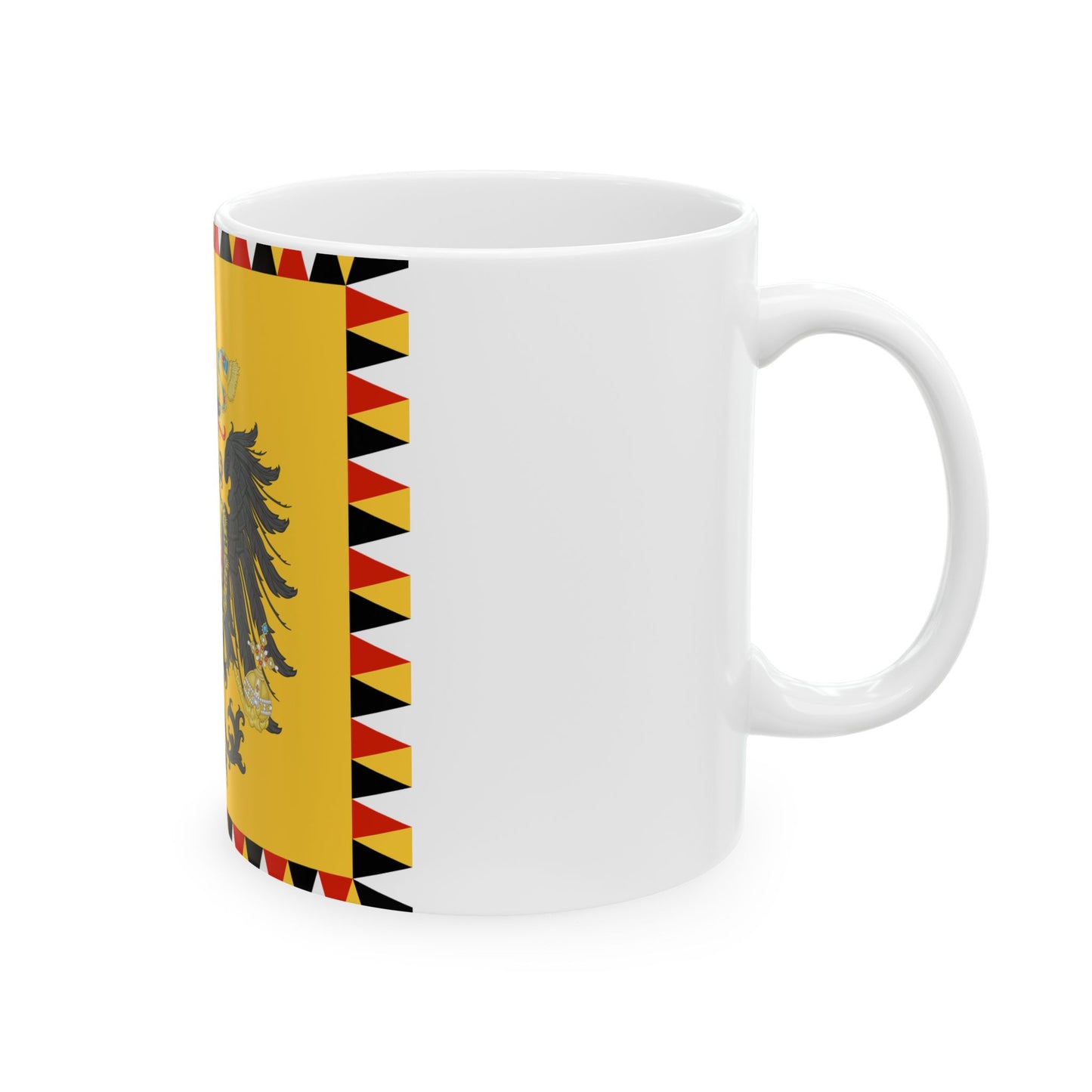 Imperial Standard of the Austrian Empire 1815-1866 (Austria) White Coffee Mug-Go Mug Yourself