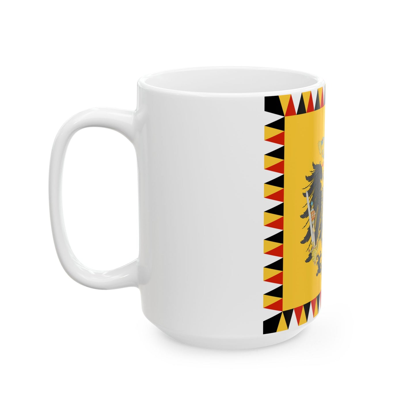 Imperial Standard of the Austrian Empire 1815-1866 (Austria) White Coffee Mug-Go Mug Yourself