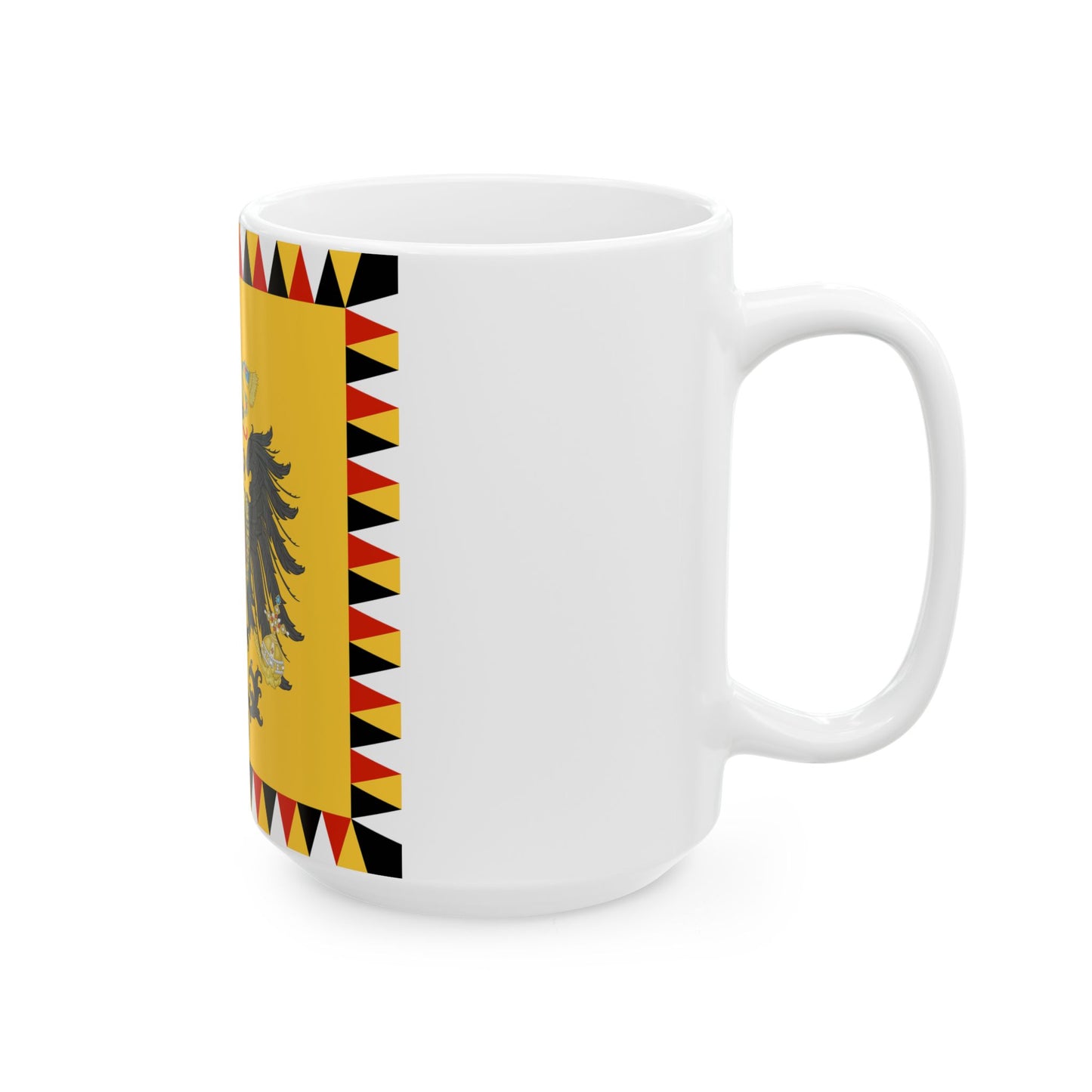 Imperial Standard of the Austrian Empire 1815-1866 (Austria) White Coffee Mug-Go Mug Yourself