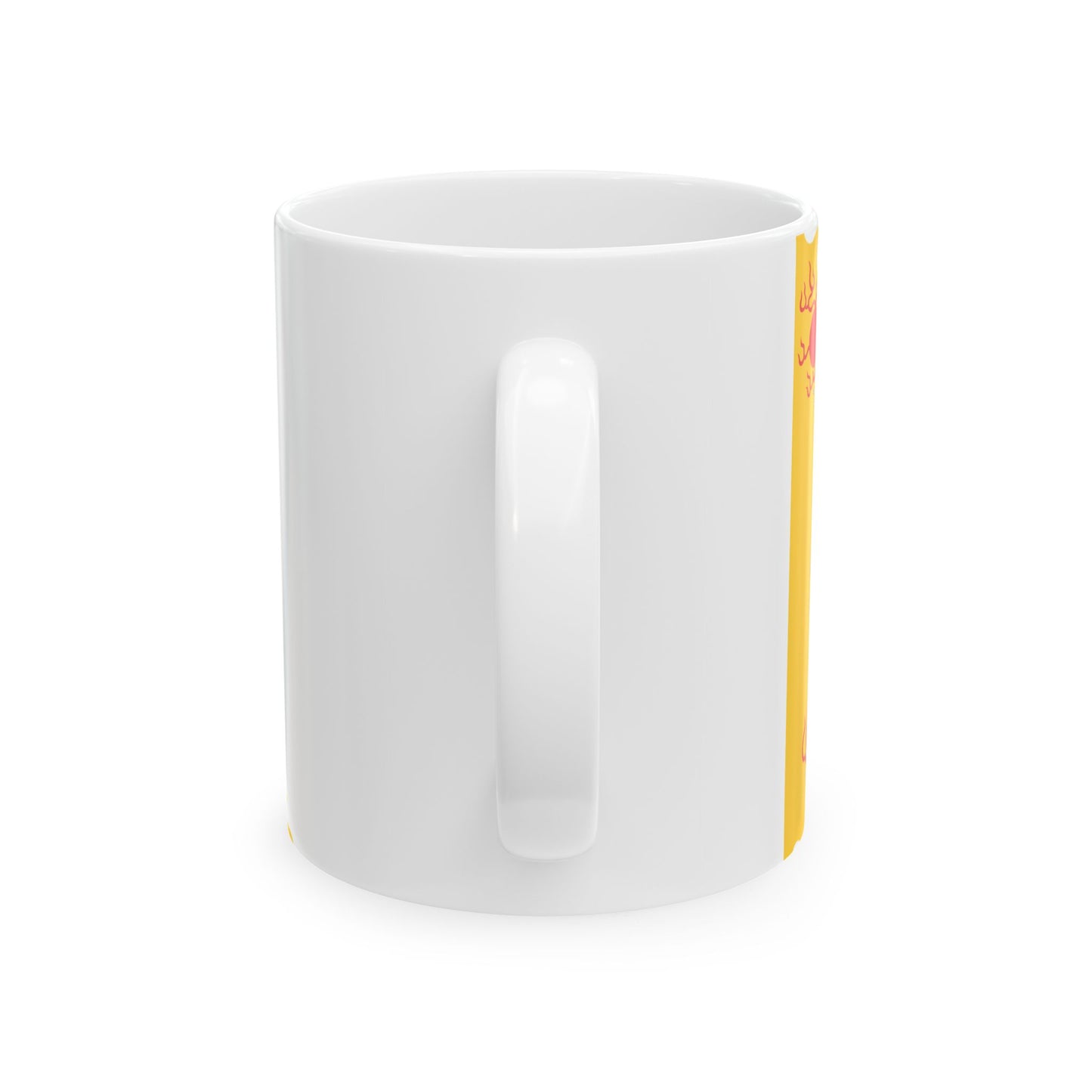 Imperial standard of the Qing Emperor (China) White Coffee Mug-Go Mug Yourself