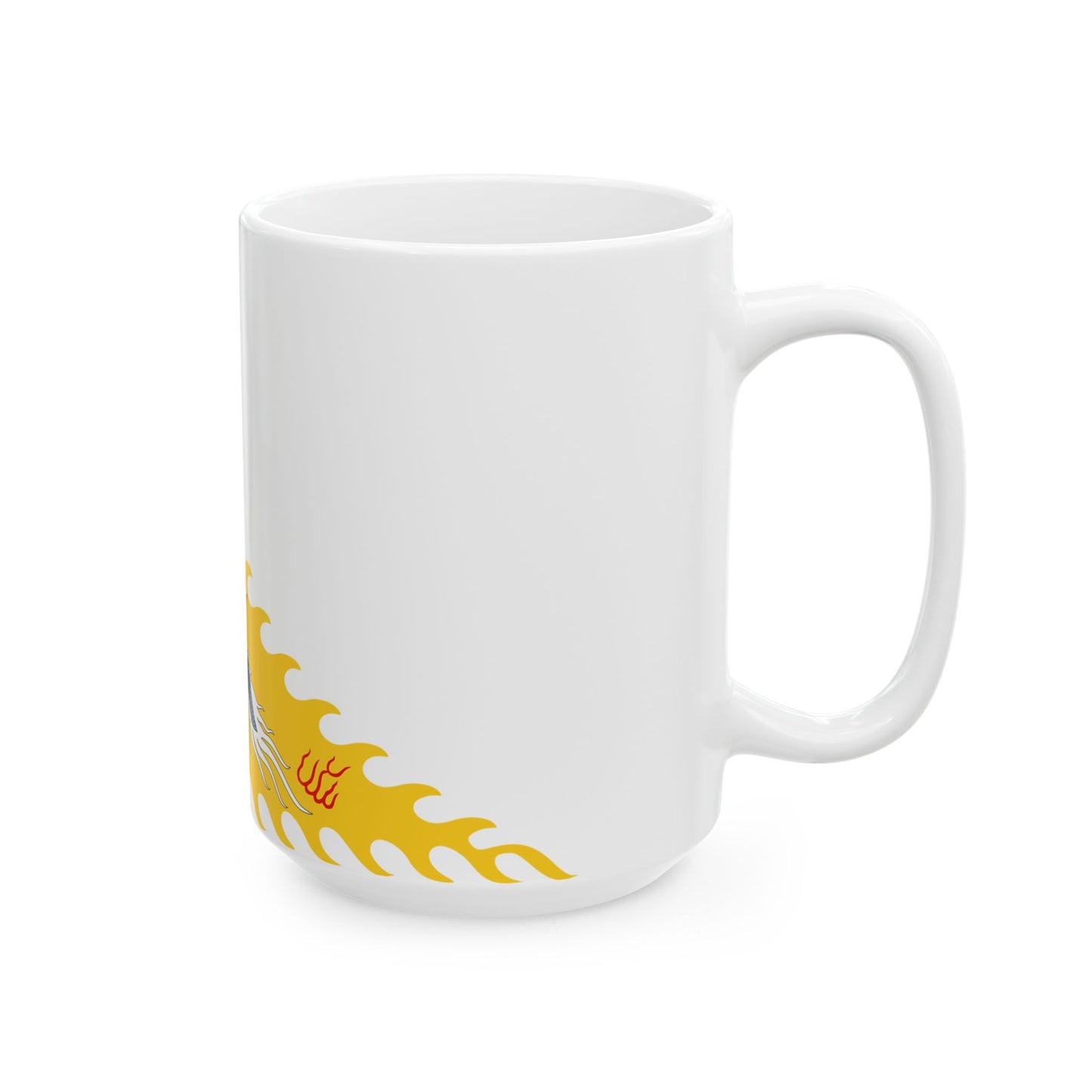 Imperial standard of the Qing Emperor (China) White Coffee Mug-Go Mug Yourself