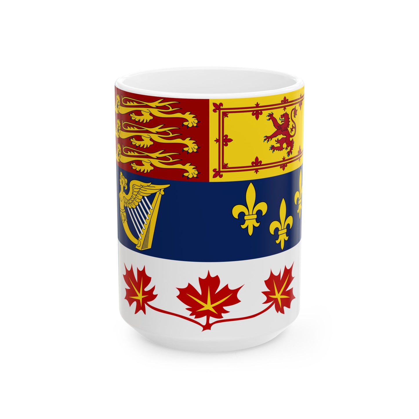 Improved Royal Standard of Canada (Canada) White Coffee Mug-15oz-Go Mug Yourself
