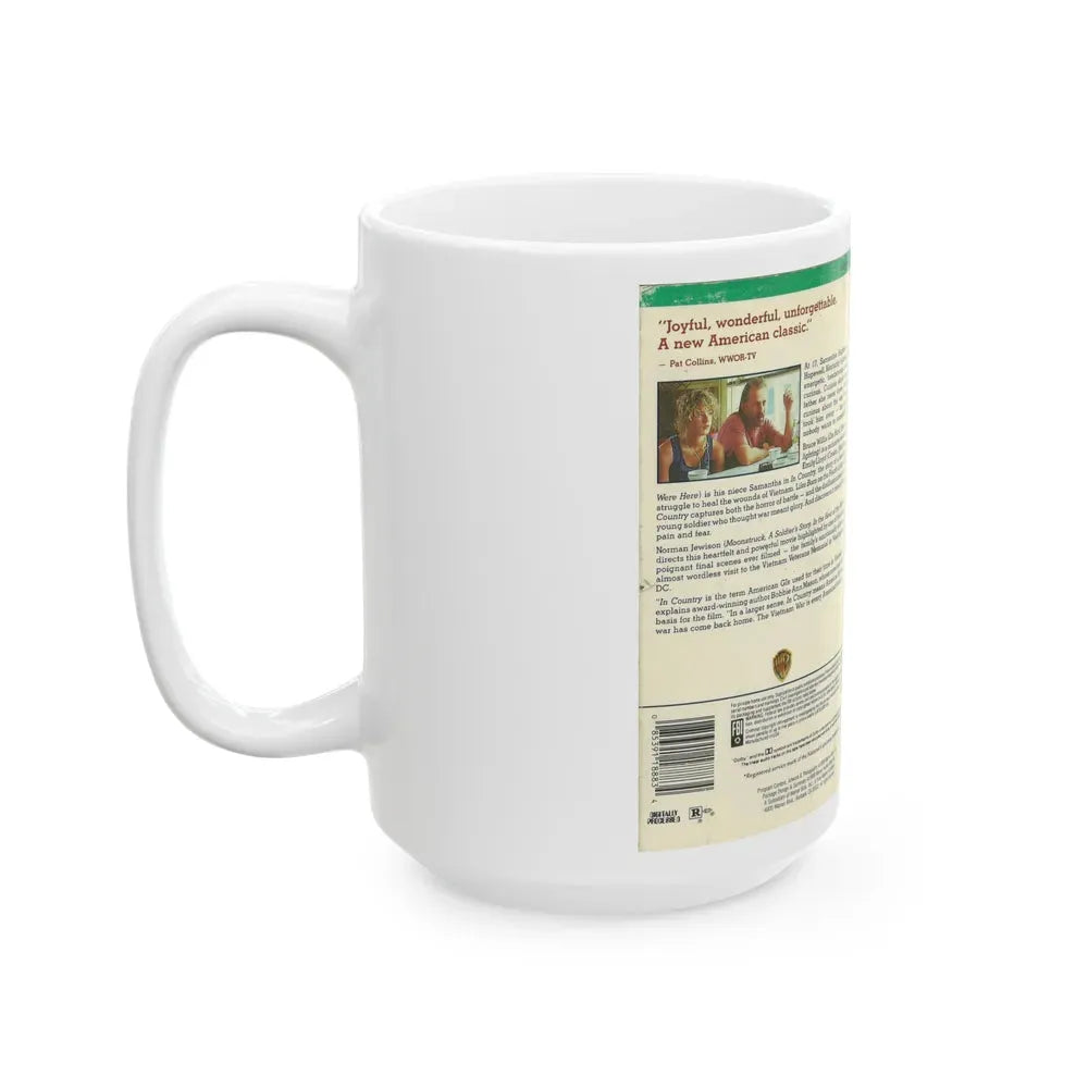 IN COUNTRY BRUCE WILLIS (VHS COVER) - White Coffee Mug - Go Mug Yourself