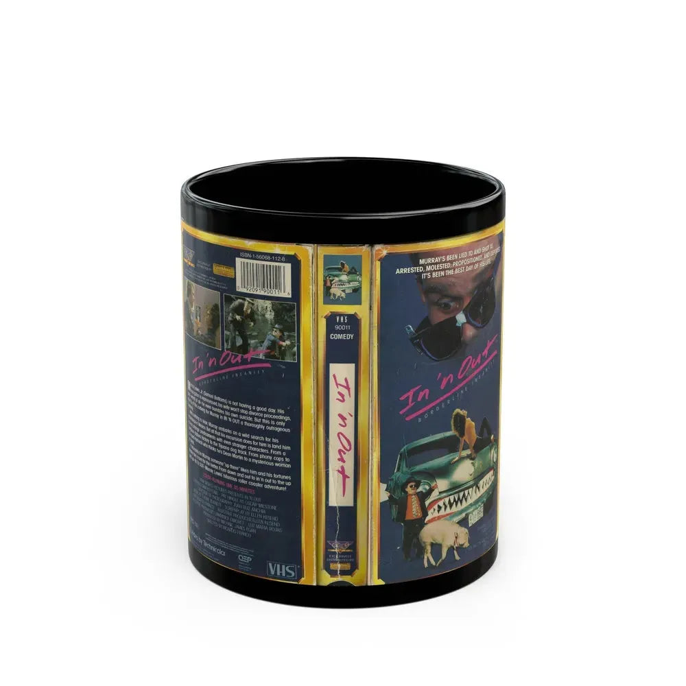 IN N OUT BORDERLINE INSANITY (VHS COVER) - Black Coffee Mug 11oz - Go Mug Yourself