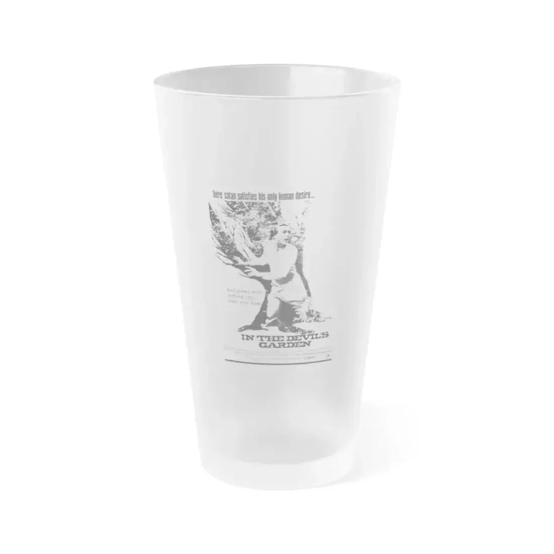 IN THE DEVIL'S GARDEN 1971 Movie Poster - Frosted Pint Glass 16oz 16oz Frosted - Go Mug Yourself