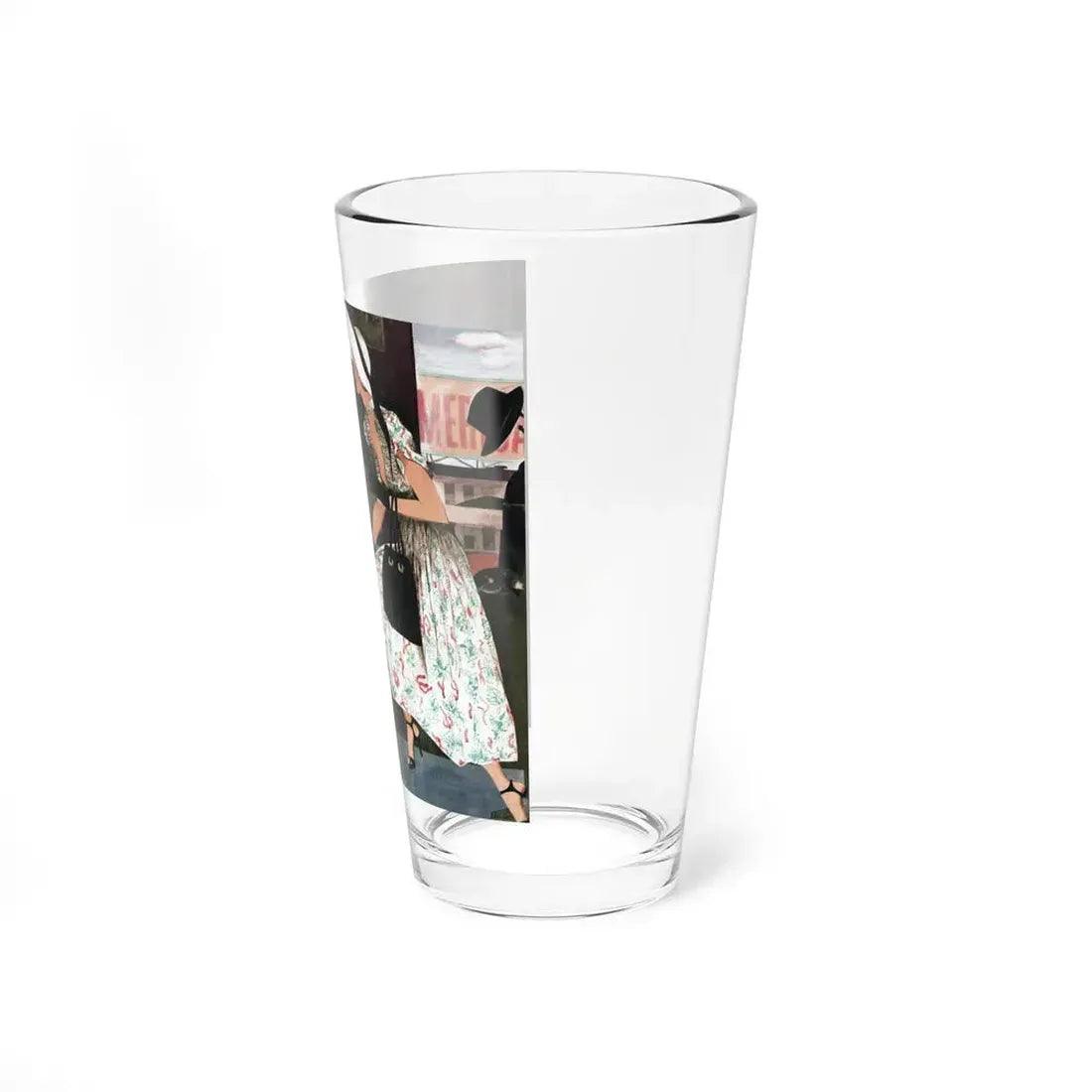 In the Office, Collier's illustration - Pint Glass 16oz - Go Mug Yourself