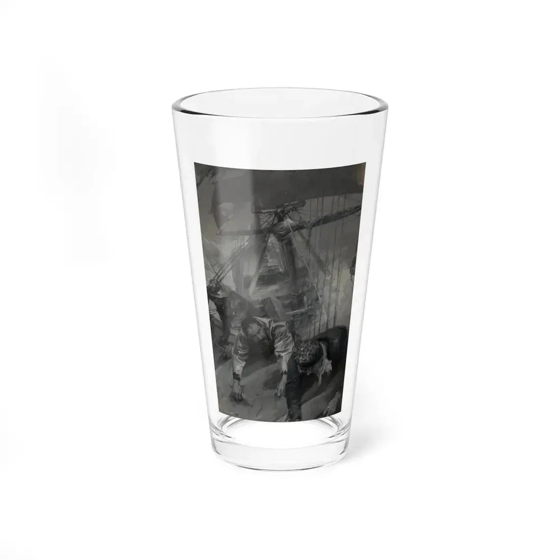 In the Roaring Forties, Collier's Weekly interior illustration, February 24, 1900 - Pint Glass 16oz 16oz - Go Mug Yourself