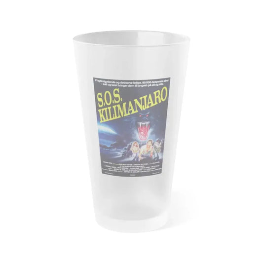 IN THE SHADOW OF KILIMANJARO (DANISH) 1985 Movie Poster - Frosted Pint Glass 16oz 16oz Frosted - Go Mug Yourself