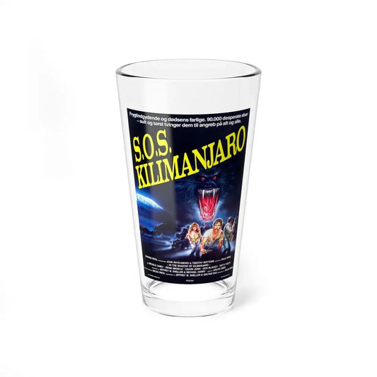 IN THE SHADOW OF KILIMANJARO (DANISH) 1985 Movie Poster - Pint Glass 16oz 16oz - Go Mug Yourself