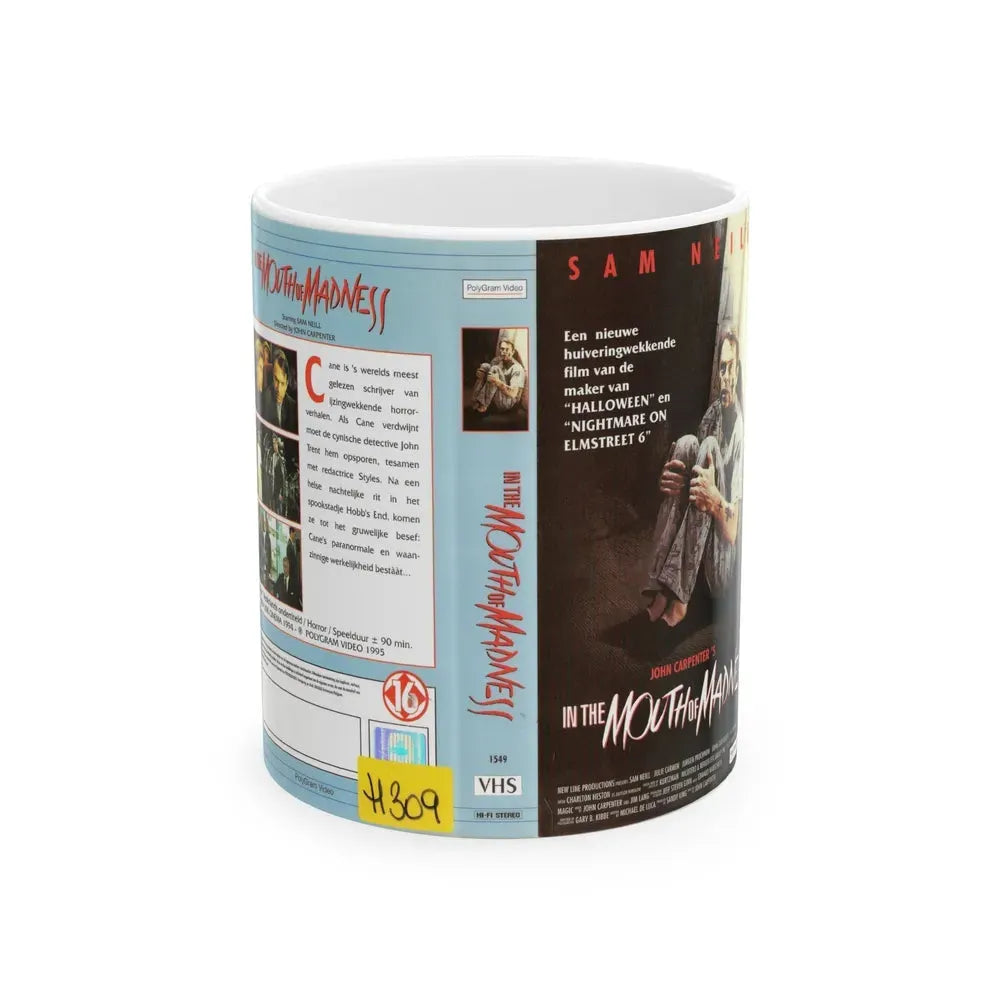 IN0THE MOUTH OF MADNESS (VHS COVER) - White Coffee Mug 11oz - Go Mug Yourself