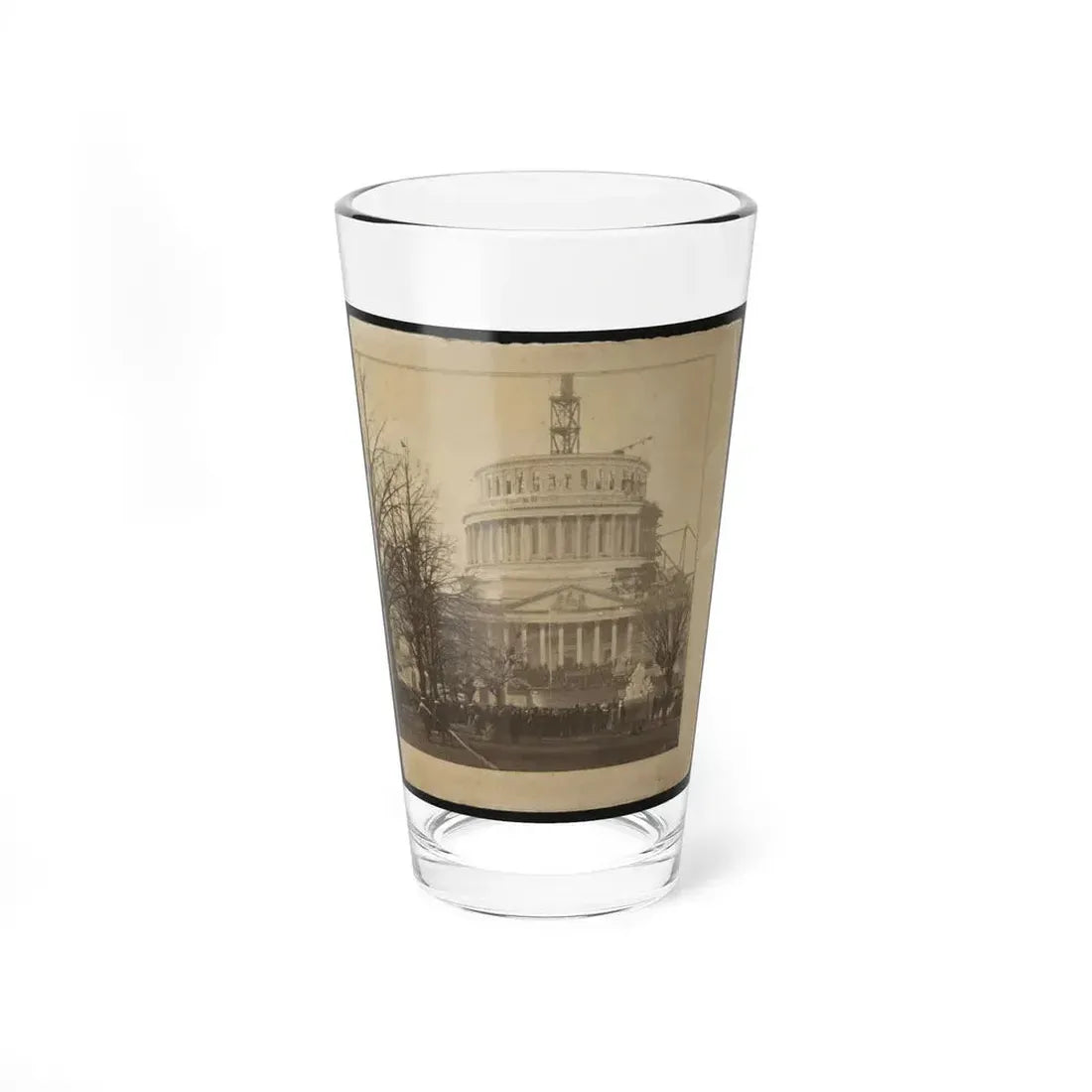 Inauguration Of Abraham Lincoln At The U.S. Capitol, 1861 (U.S. Civil War) Pint Glass 16oz 16oz - Go Mug Yourself